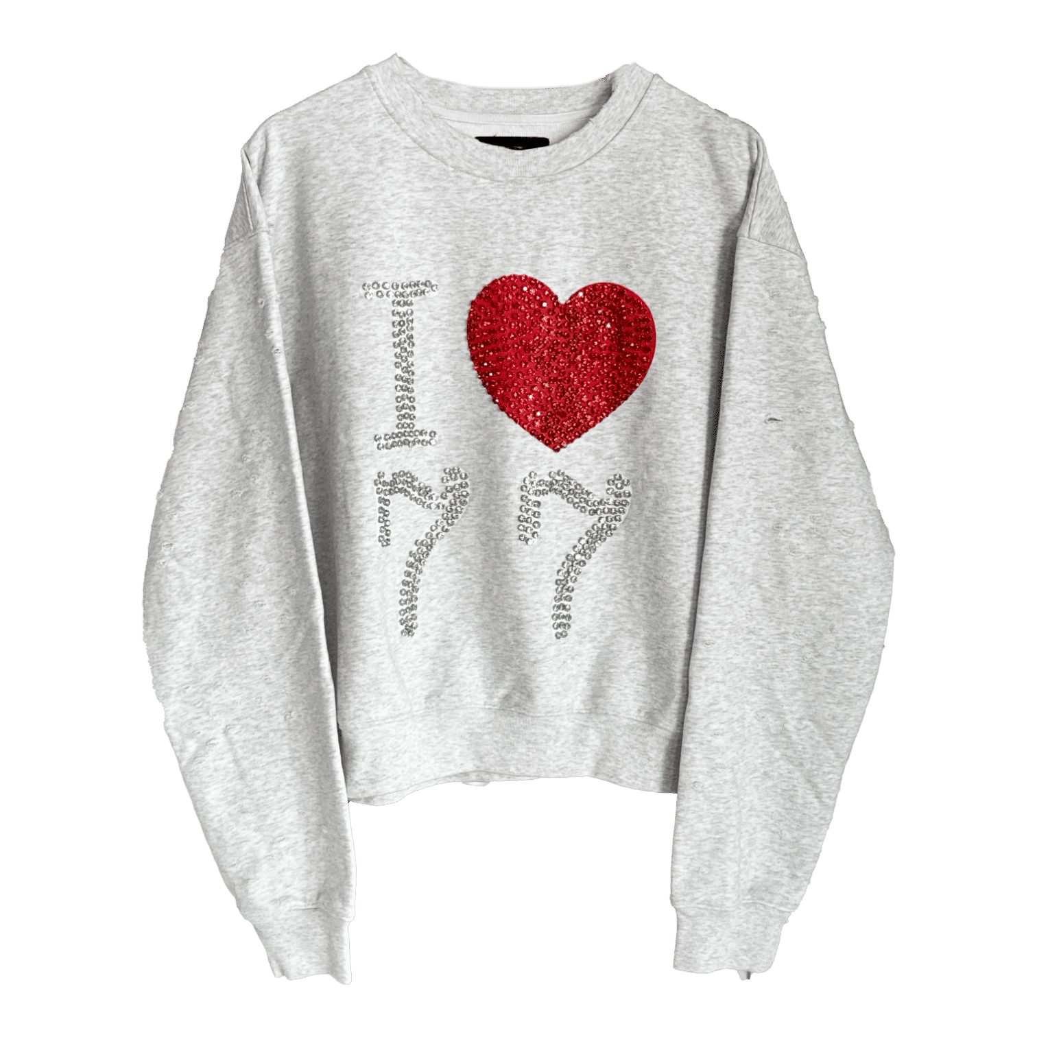 77 Studios Rhinestone Souveneir Sweater