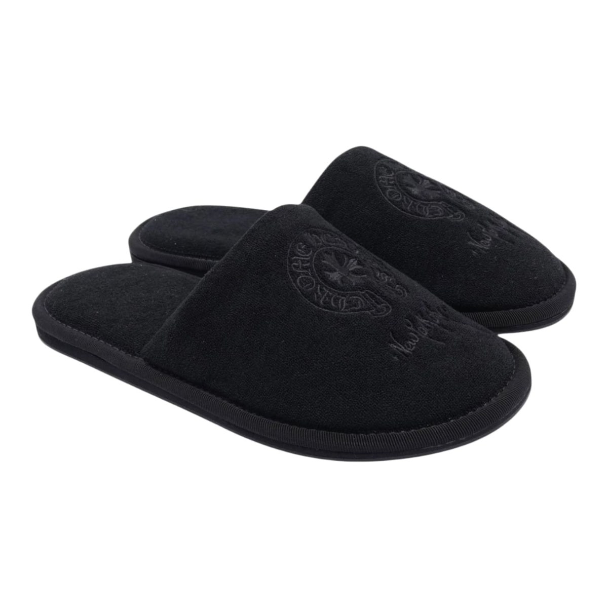 Chrome Hearts NYC Exclusive Hotel Slippers Black