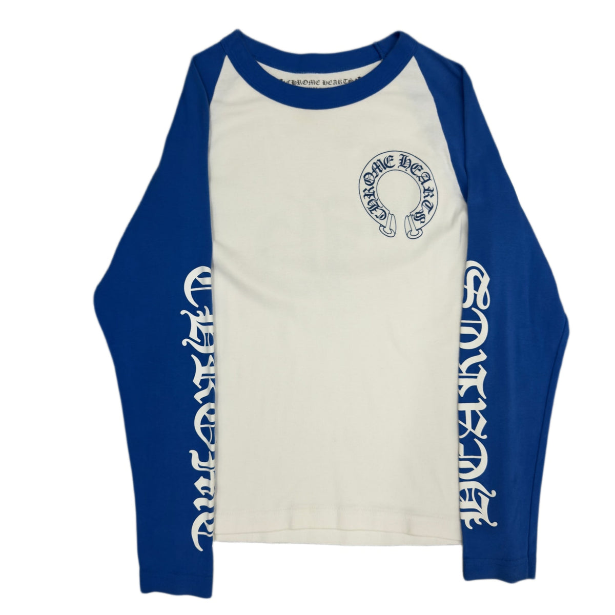 Chrome Hearts CH Baseball Shirt White/Blue