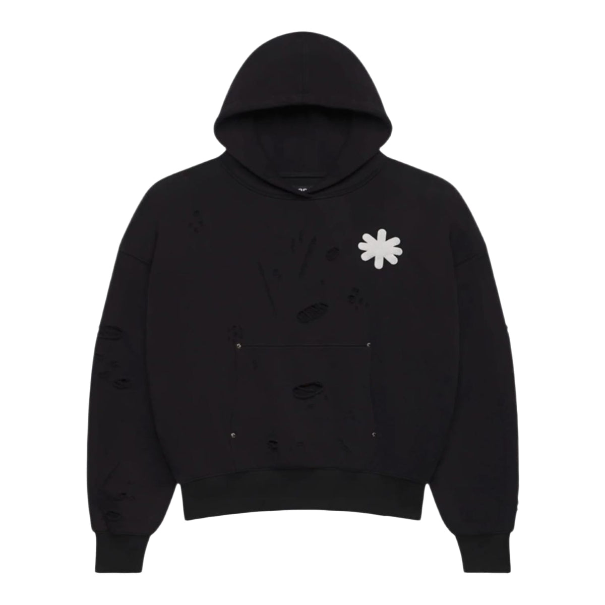 LostShdws DSTRY DBL Layer Logo Hoodie Black