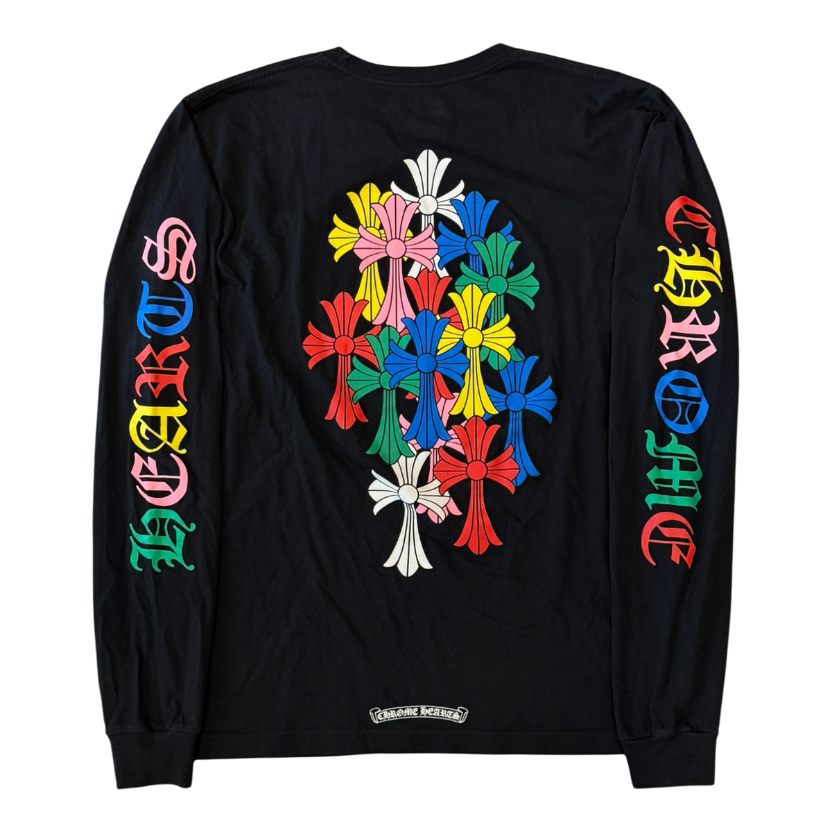 Chrome Hearts Multi Color Cross Cemetery L/S T-shirt Black
