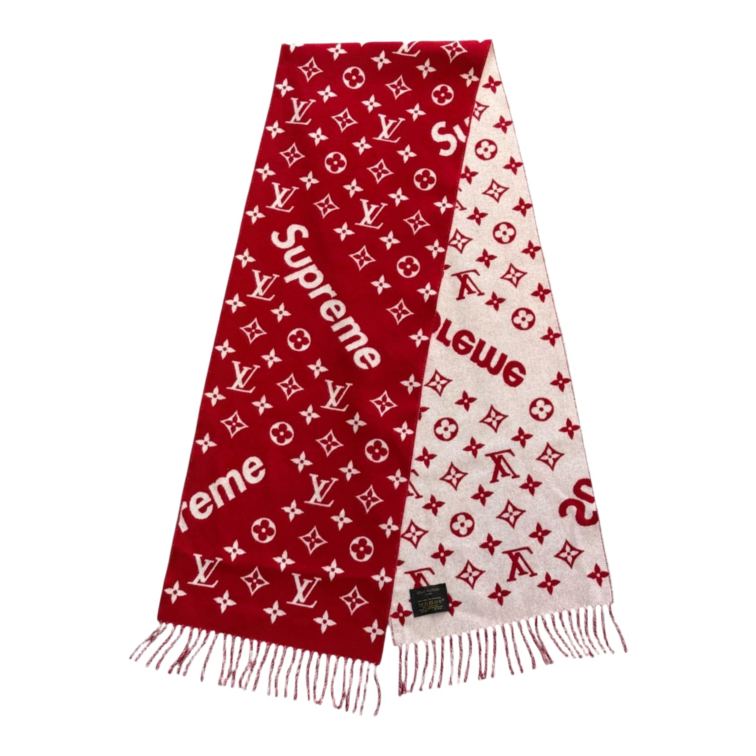 Supreme x Louis Vuitton Monogram Scarf Red