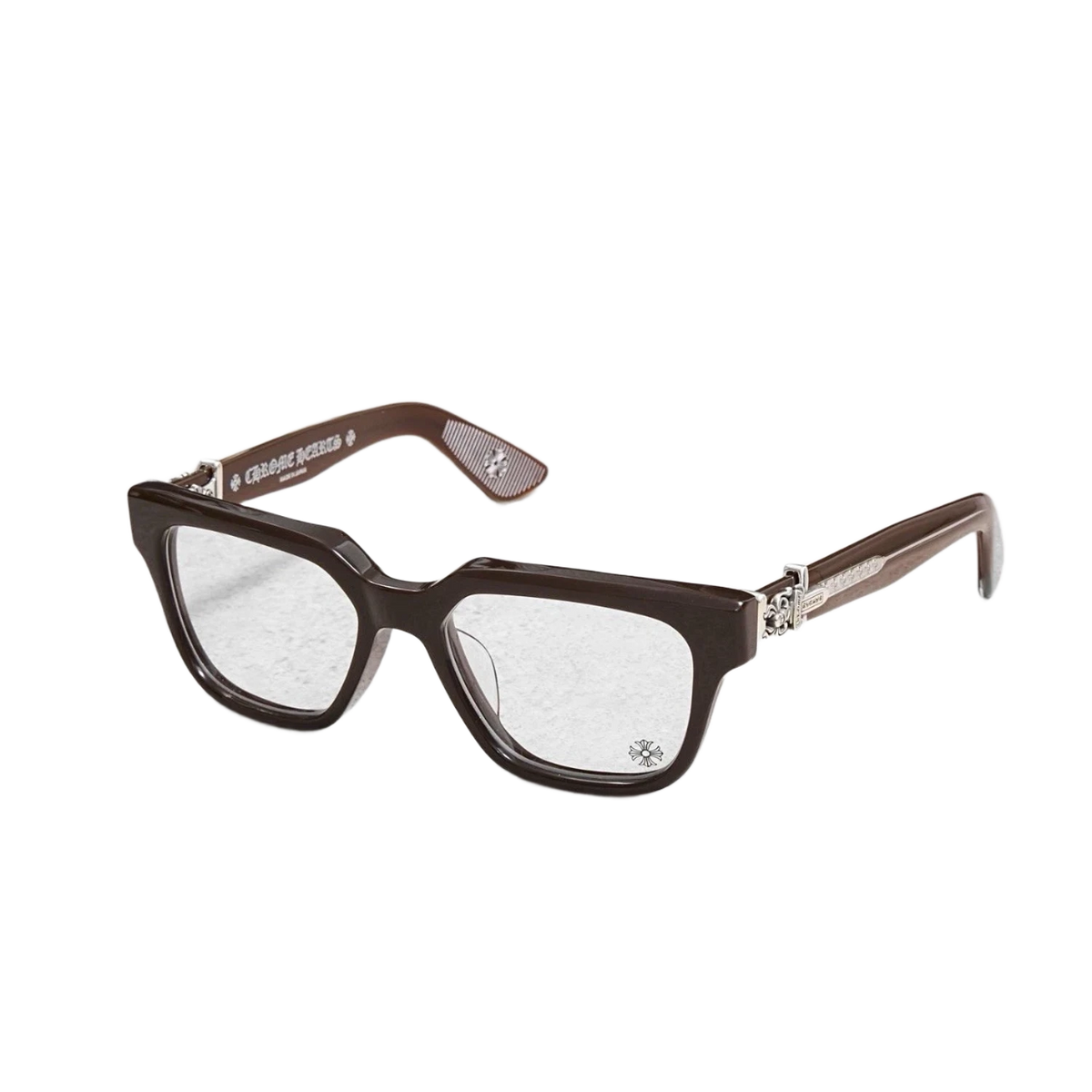 Chrome Hearts Vagillionare II Brown Silver Sunglasses