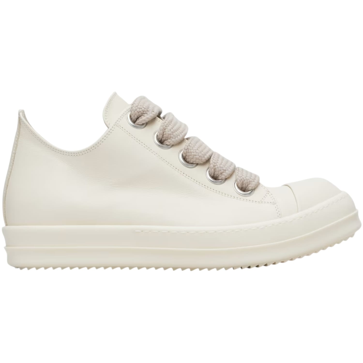 Rick Owens Off-White Temple Jumbolace Low Sneaks Sneakers