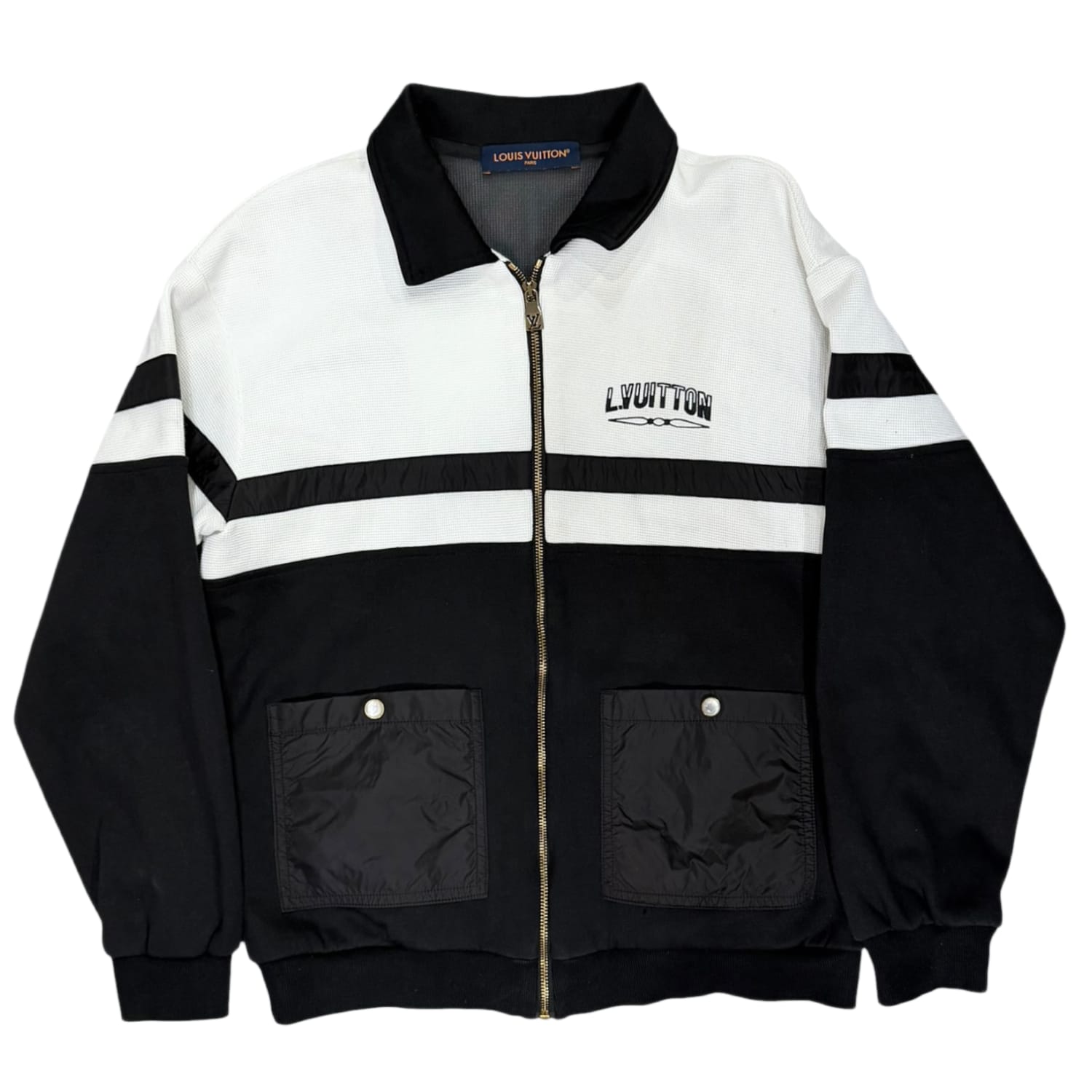 Louis Vuitton Hybrid Jersey Blouson White/Black