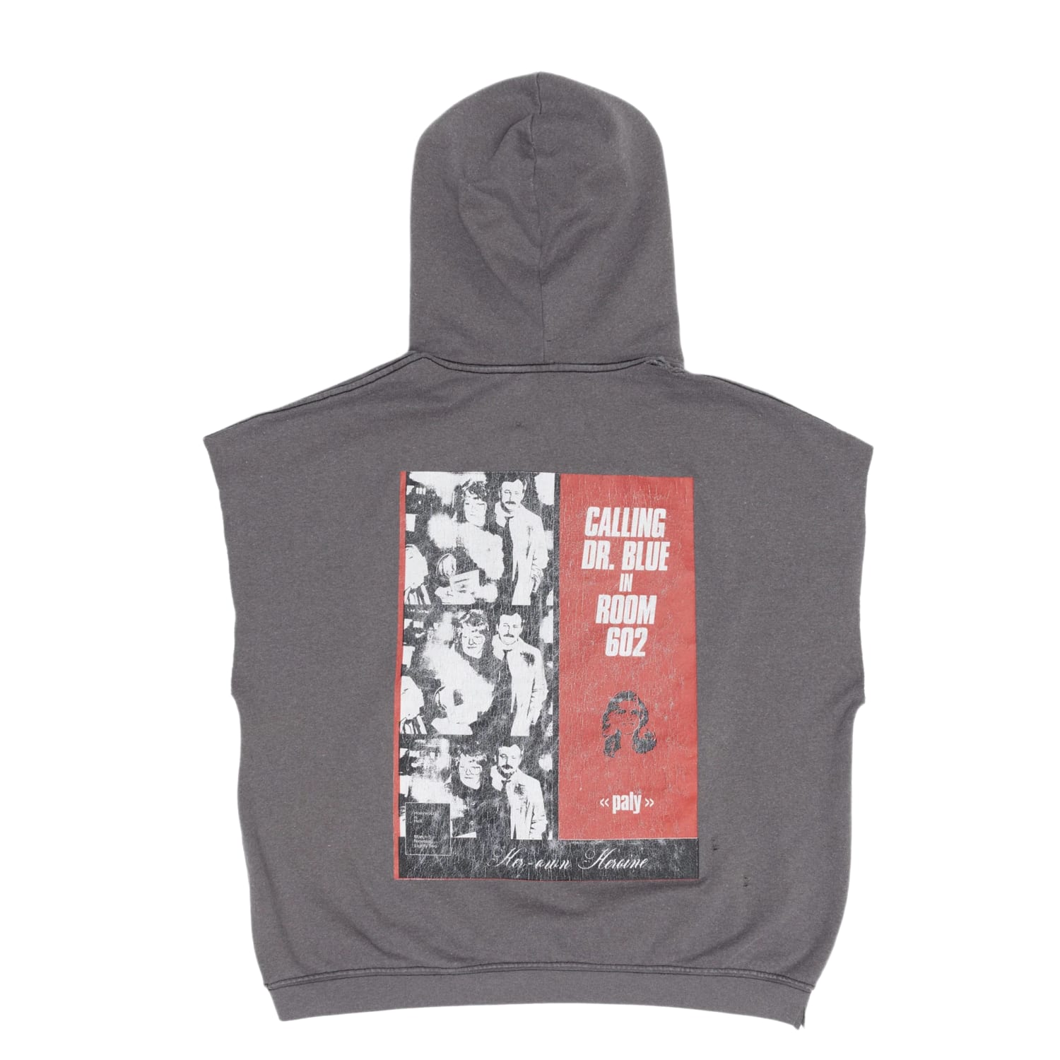 Paly Hollywood Dr. Blue Cut Off Hoodie