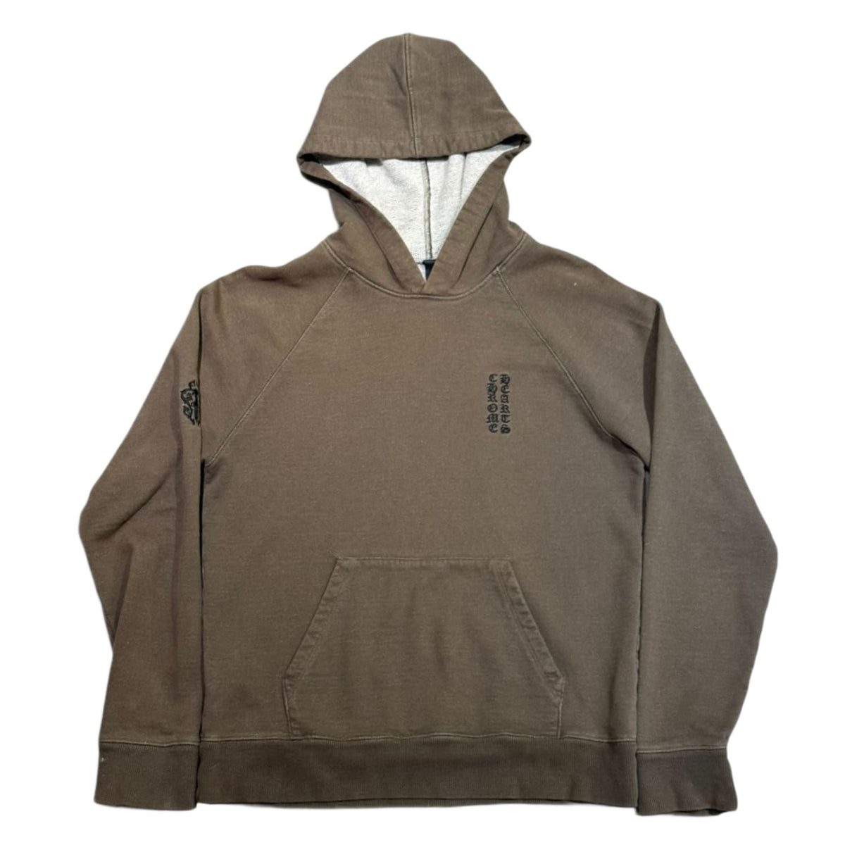 Chrome Hearts Y Not Two-Tone Graphic Crew Hoodie Army Green