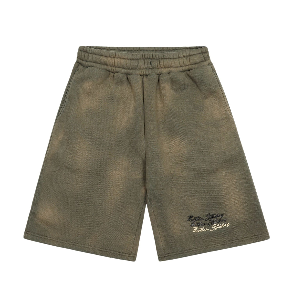 Thirteen Studios Faded Green Shorts