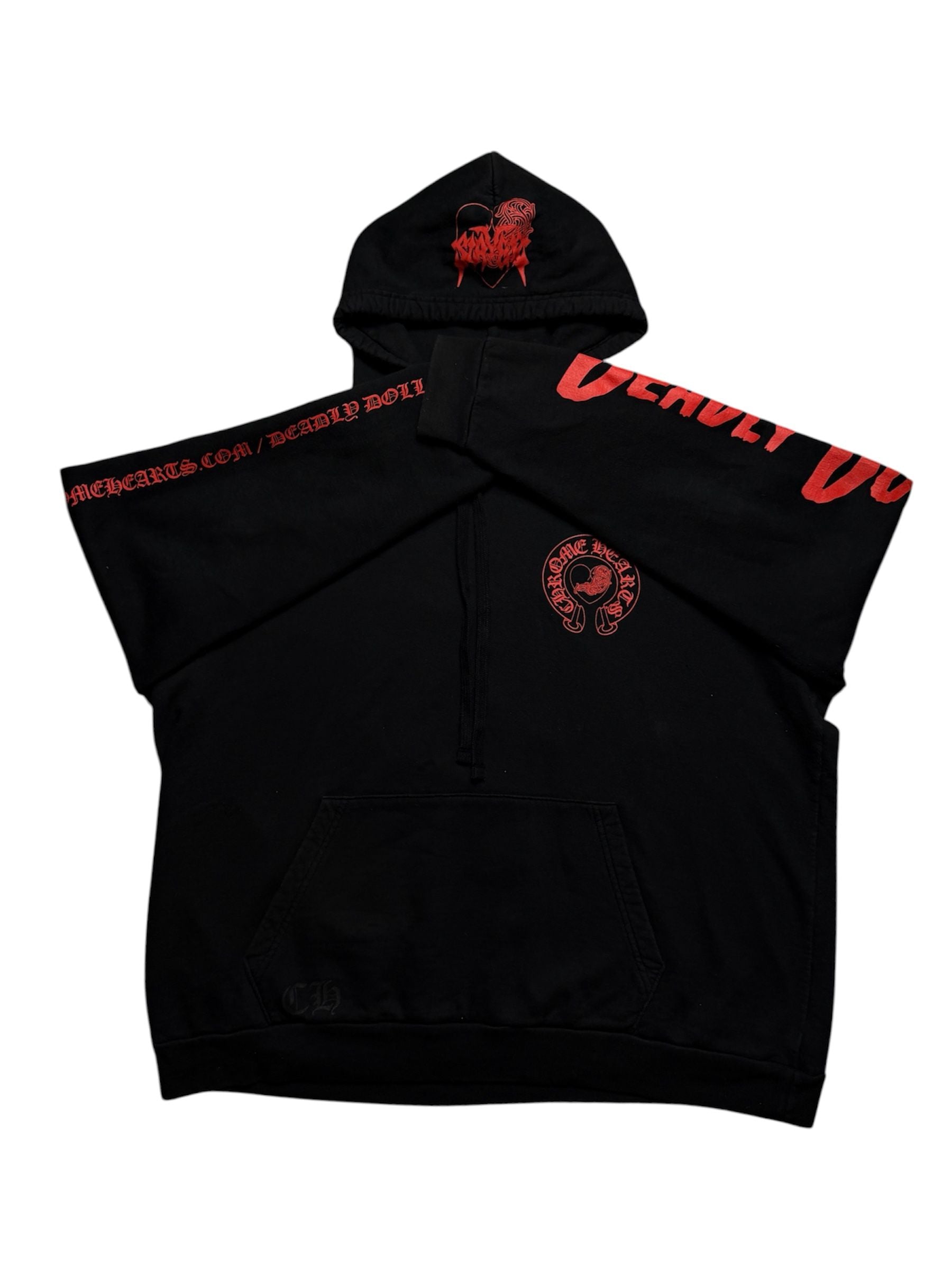 Chrome Hearts x Deadly Doll Online Exclusive Hoodie Black/Red
