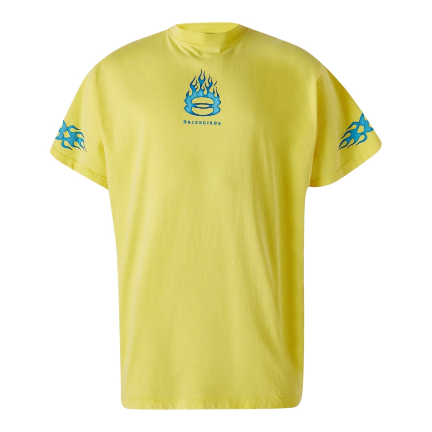 Balenciaga Burning Unity Flame T-Shirt Yellow