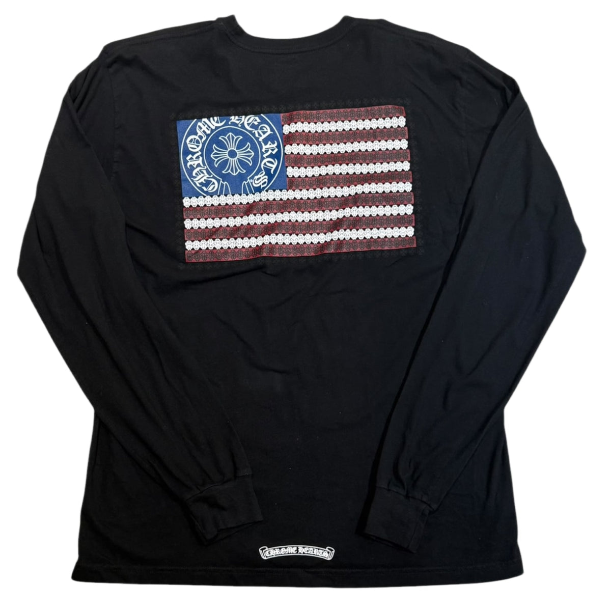 Chrome Hearts American Flag L/S T-Shirt Black