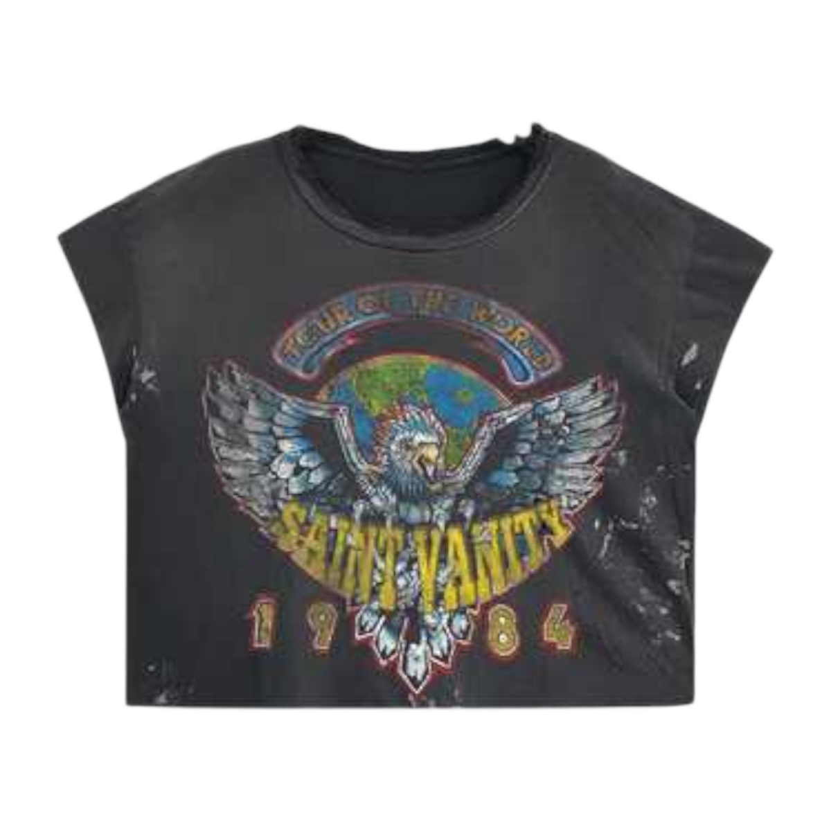 Saint Vanity 1984 Baby T-Shirt Washed Black
