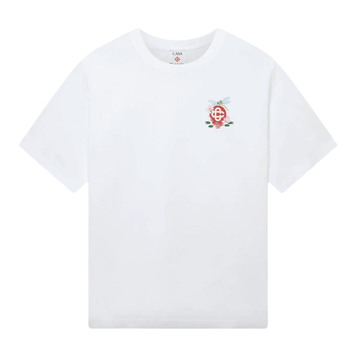 Casablanca Dragonfly Floral Oversized Short Sleeve T‑Shirt