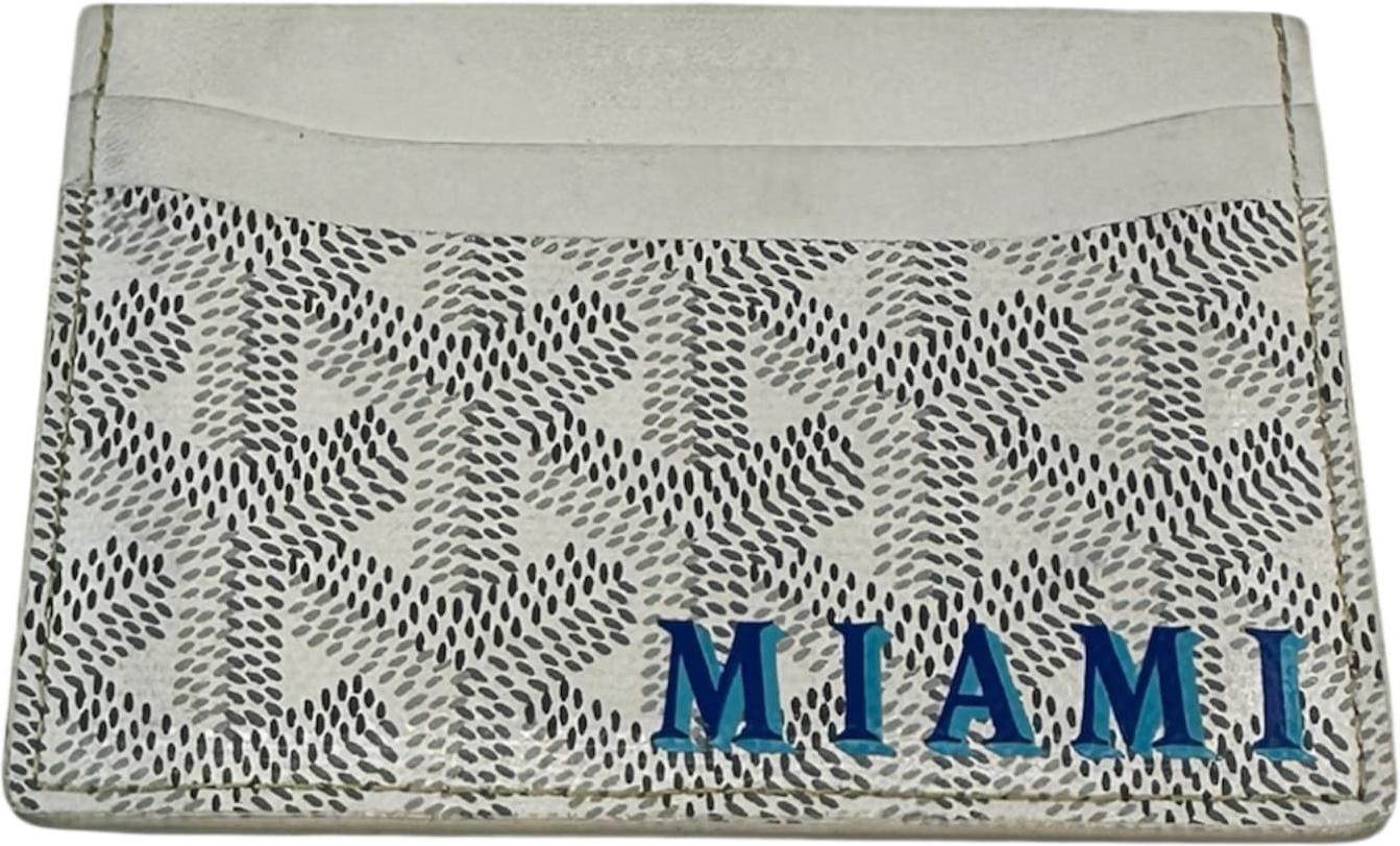 Goyard Saint Sulpice Miami Exclusive Card Holder White