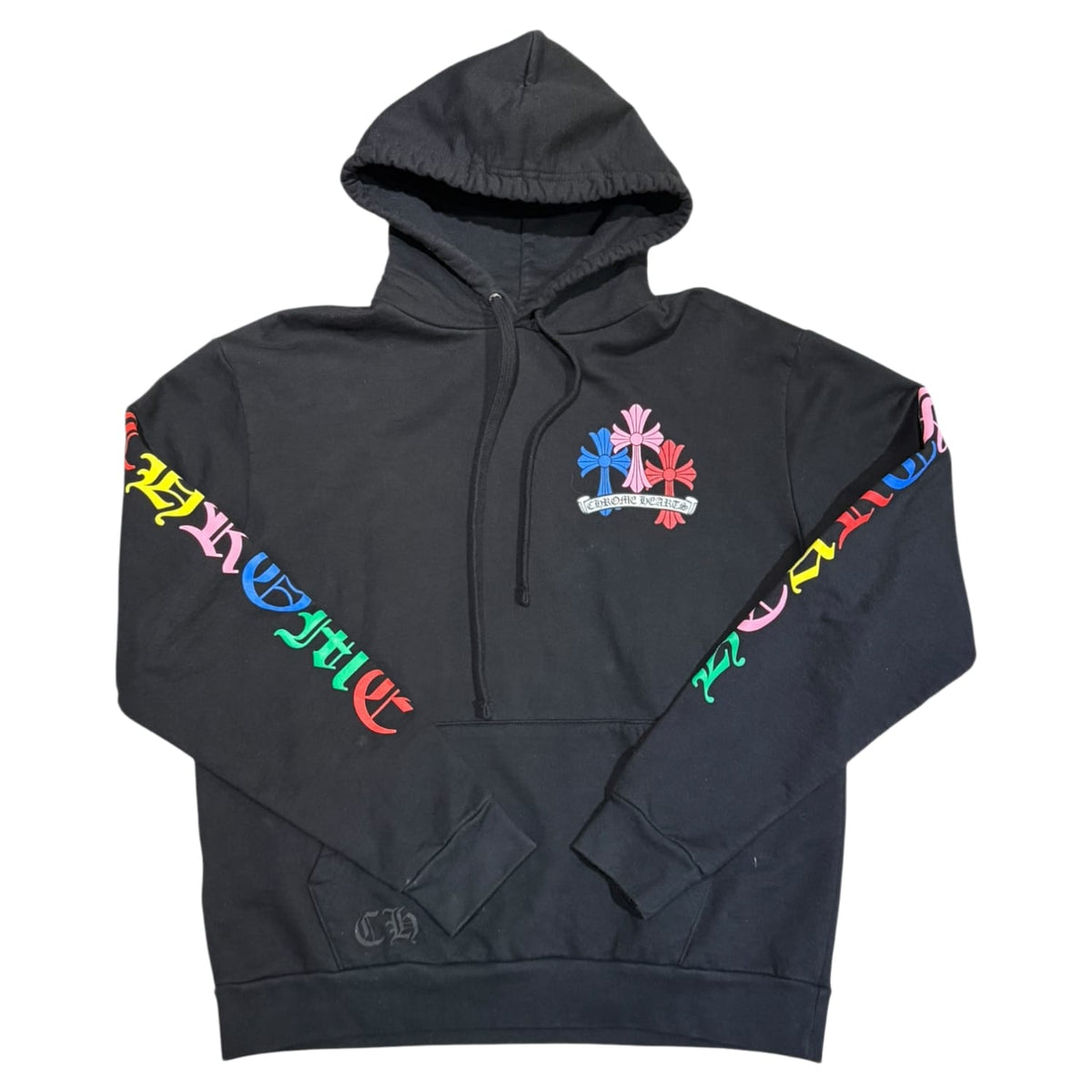 Chrome Hearts Multi Color Cross Cemetery Hoodie Black