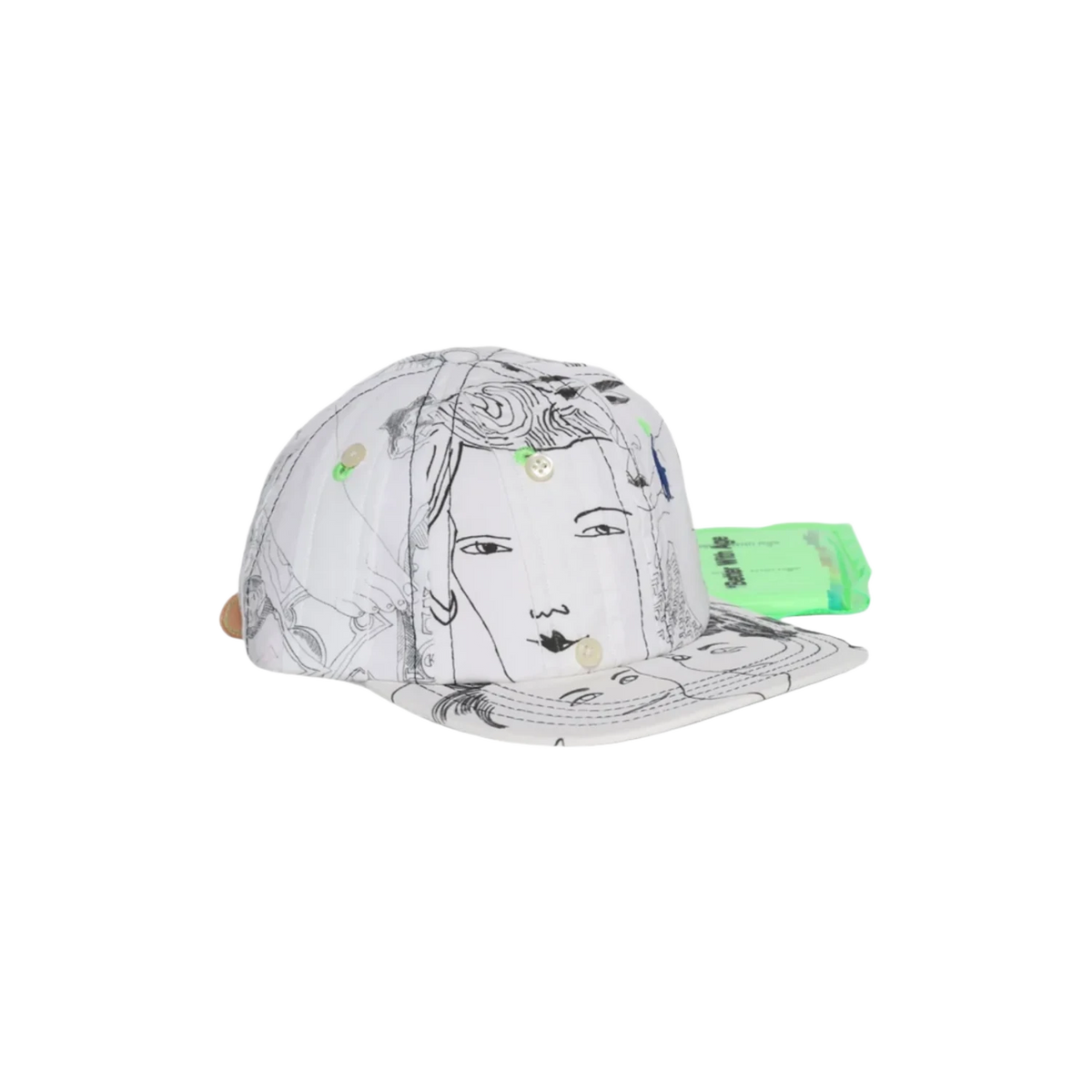 Better with Age Doodle Reconstructed Button Down Blue Horse Hat White