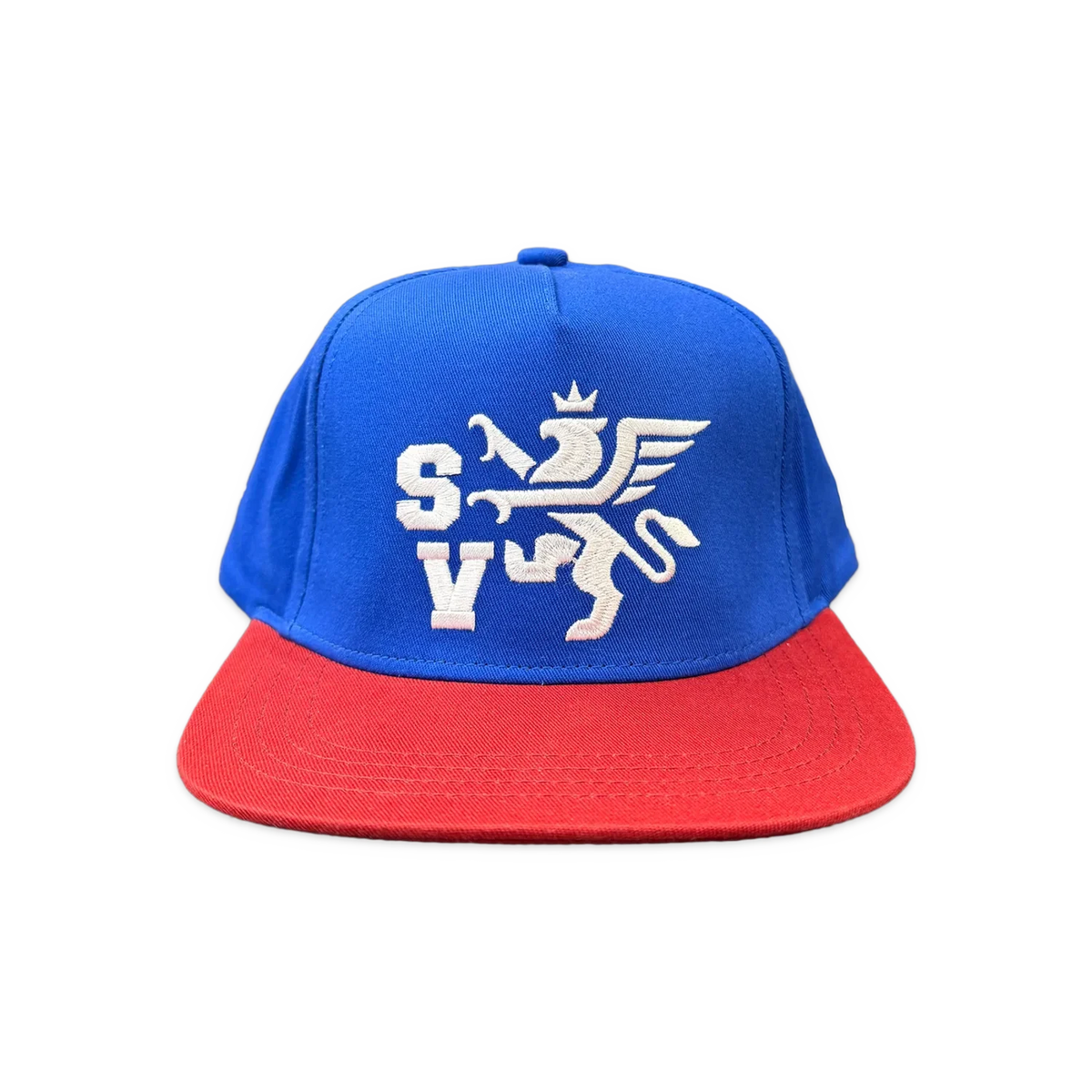 Saint Vanity Griffin Blue Red Snapback Hat