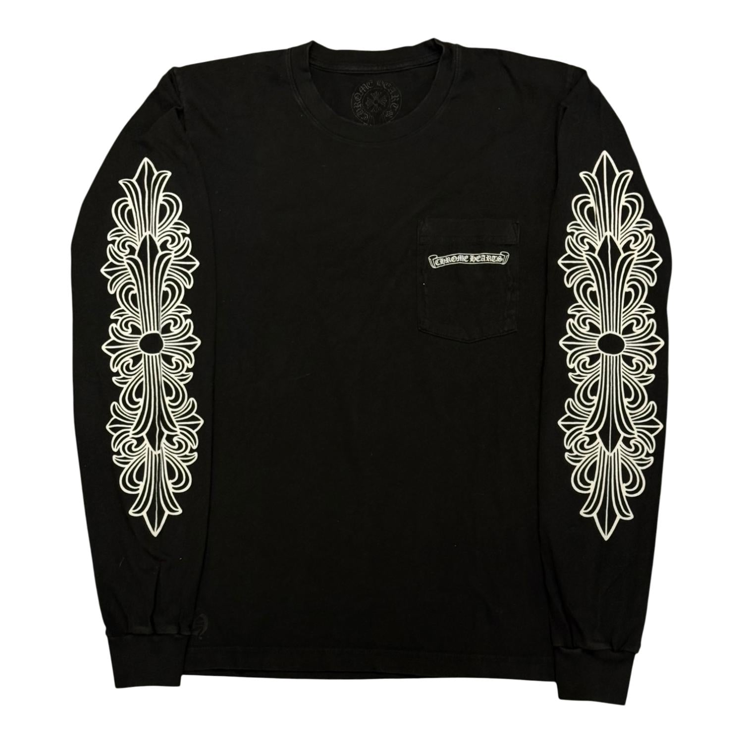 Chrome Hearts Matty Boy Aspen Floral L/S T-shirt Black