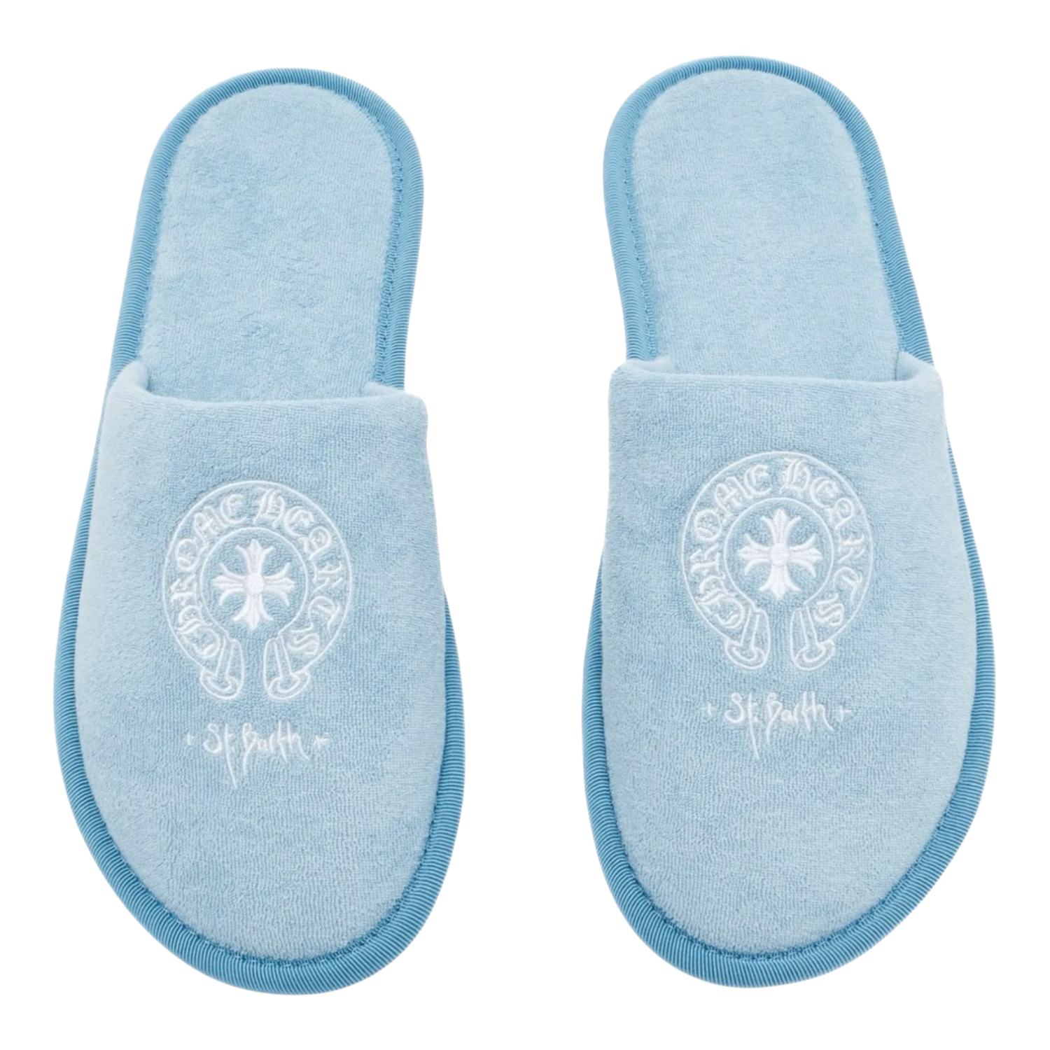 Chrome Hearts St. Barths Exclusive Hotel Slippers Baby Blue