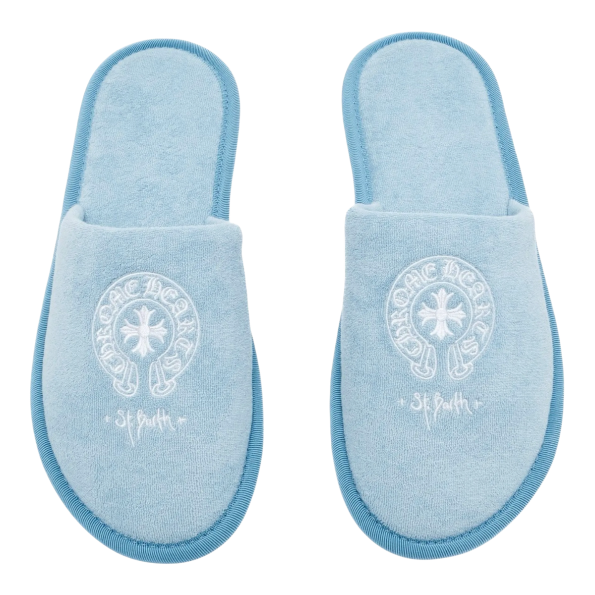 Chrome Hearts St. Barths Exclusive Hotel Slippers Baby Blue