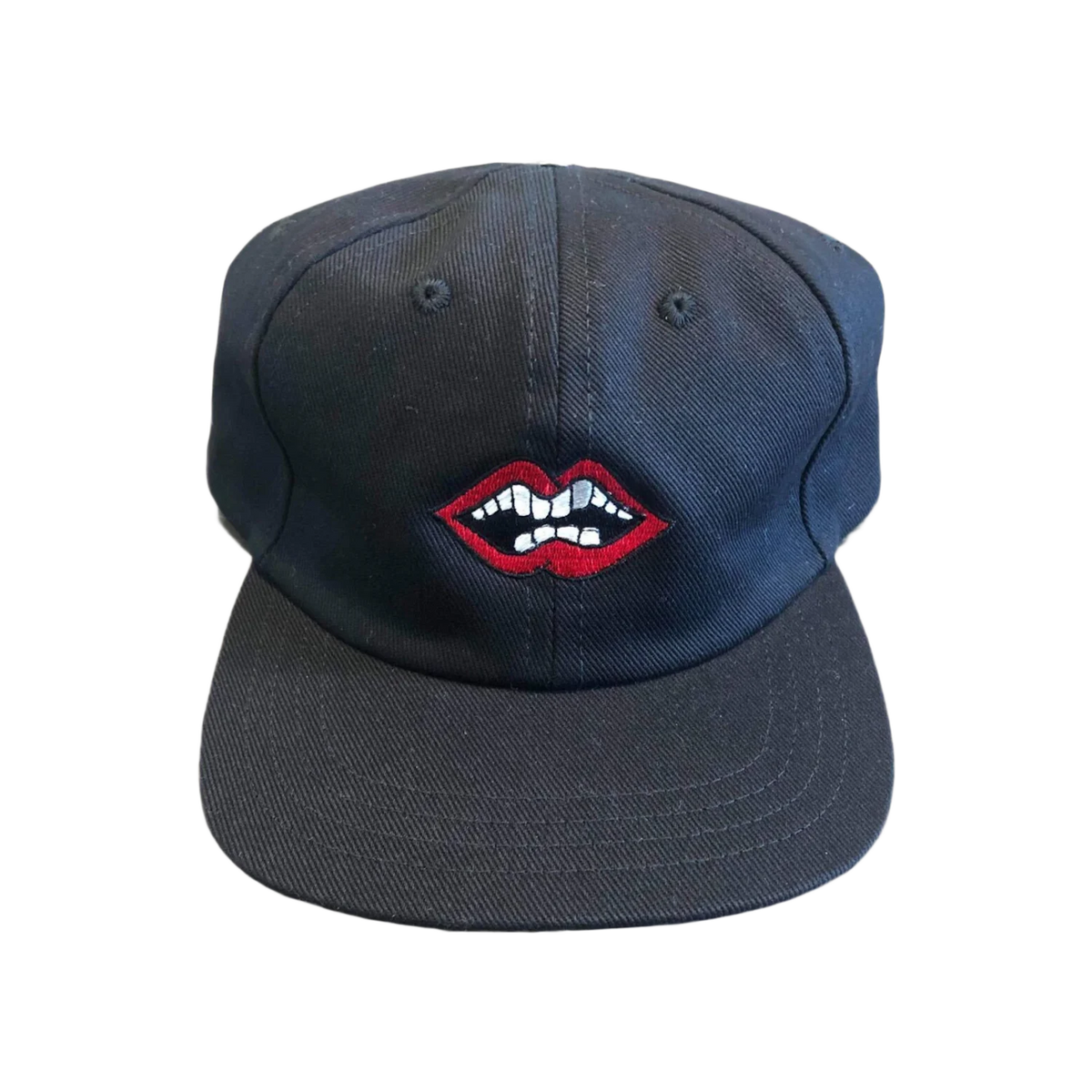 Chrome Hearts Matty Boy Chomper Leather Strapback Hat Black