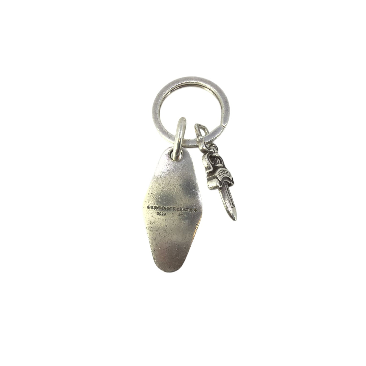 Chrome Hearts Silver Dagger Hotel Keychain