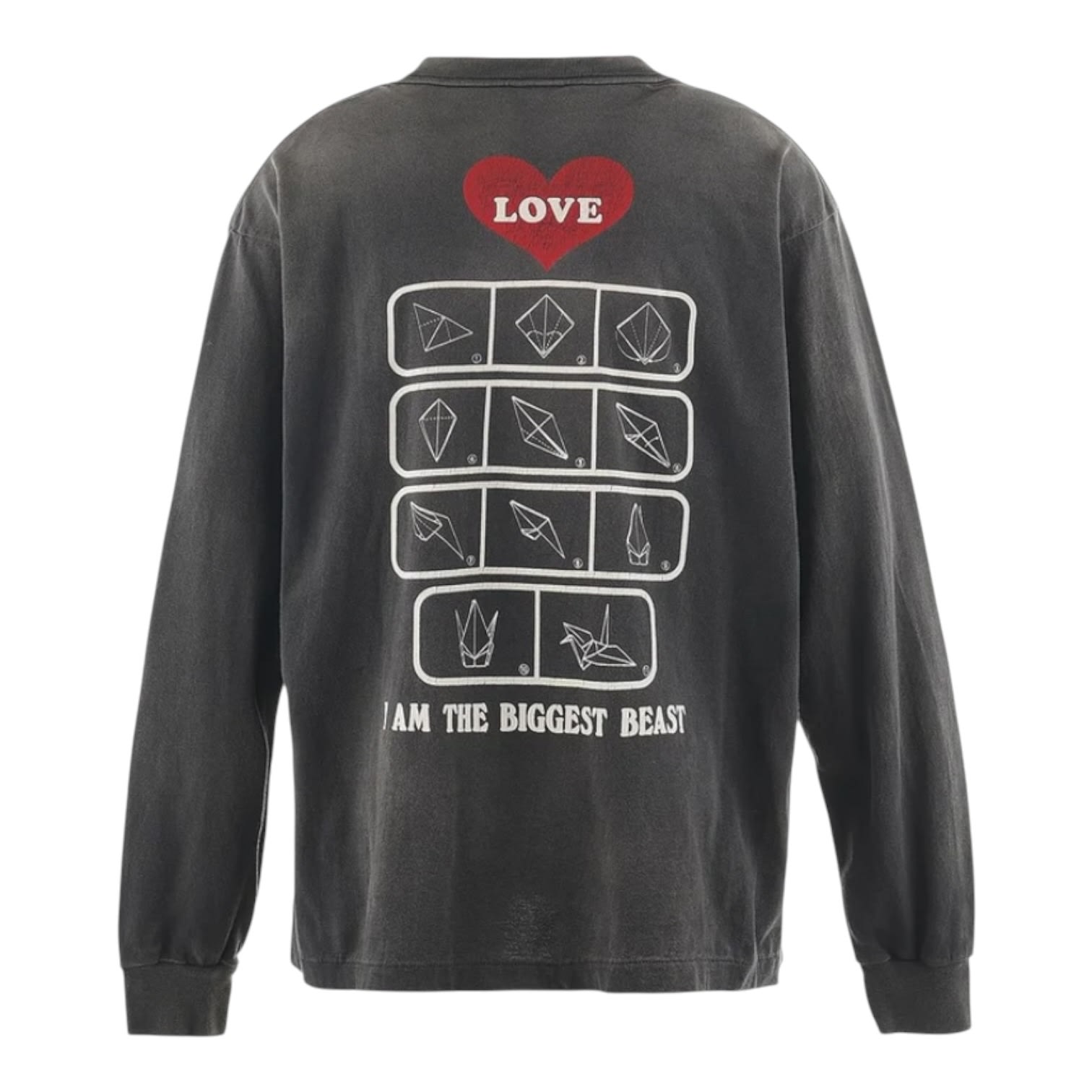 Saint Michael Love Long-Sleeve Tee Black