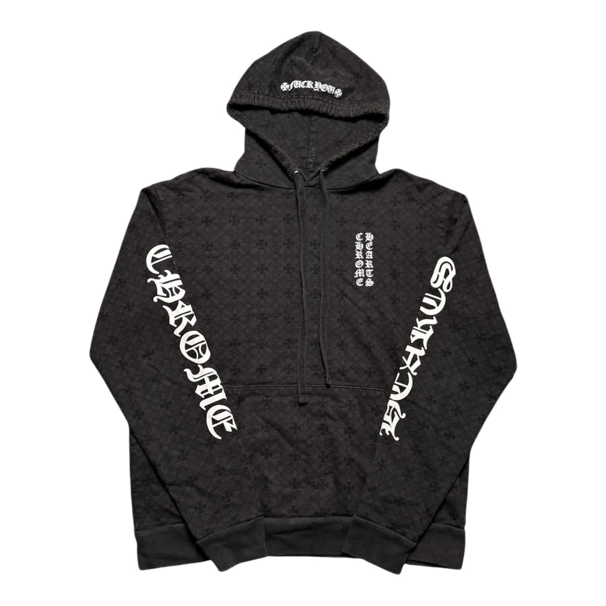 Chrome Hearts Monogram Horseshoe Script Hoodie