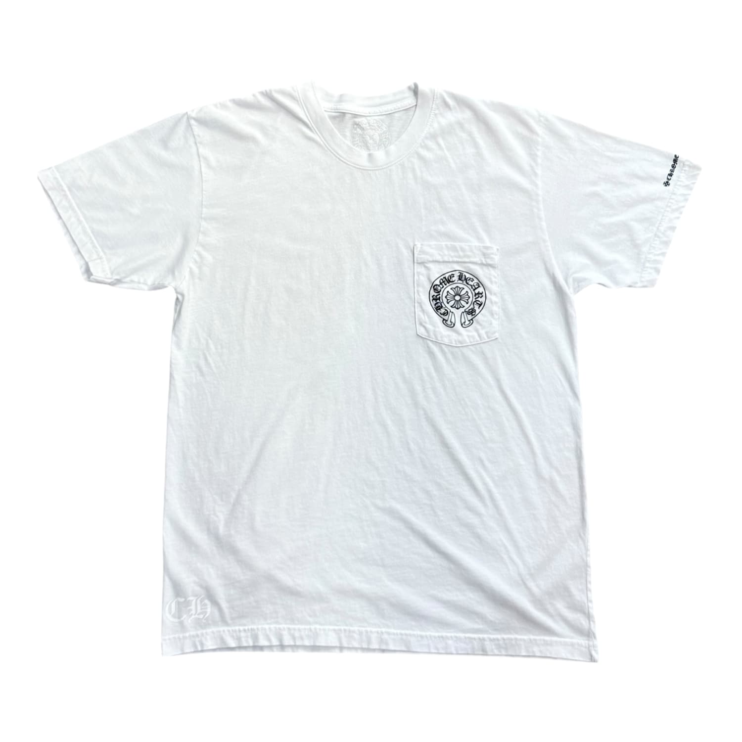 Chrome Hearts Horse Shoe Logo Pocket T-Shirt White