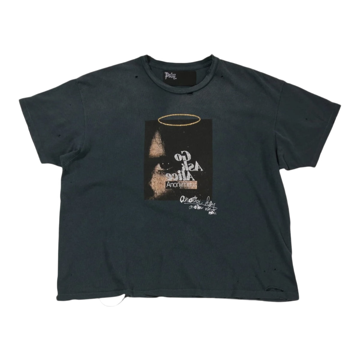 Paly Hollywood Ask Alice Tee Vintage Black