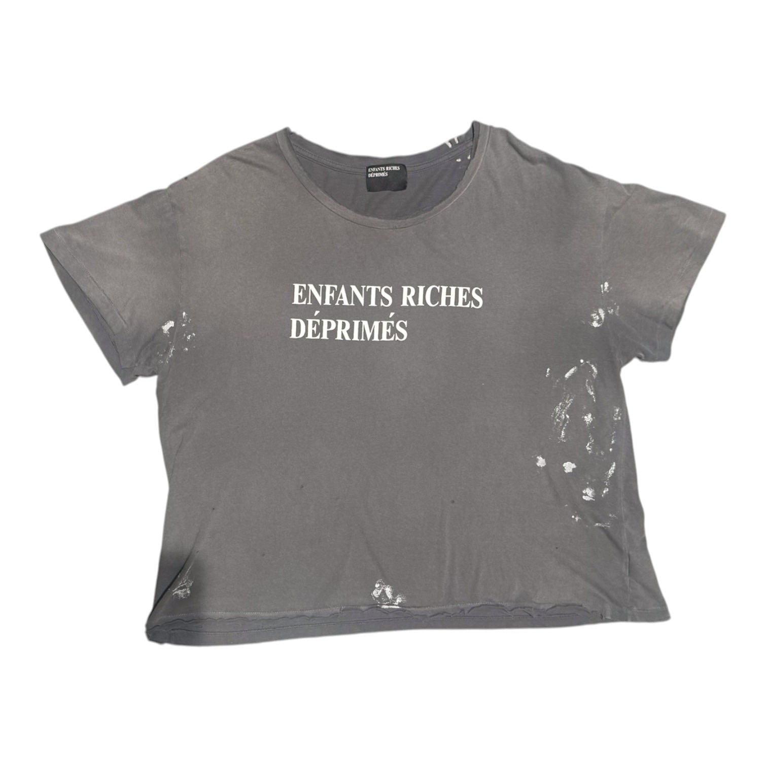 Enfants Riches Déprimés Painted Classic Logo T-Shirt Grey