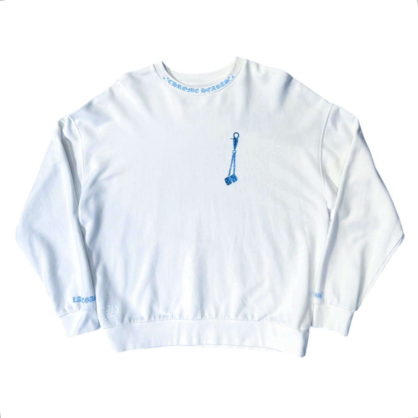 Chrome Hearts Fontainebleau Las Vegas Exclusive Dice Crewneck White
