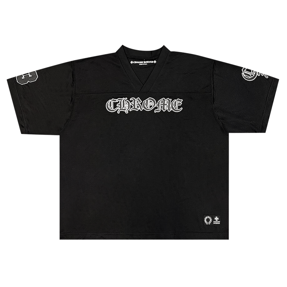 Chrome Hearts Mesh Stadium Football Jersey 'Black'