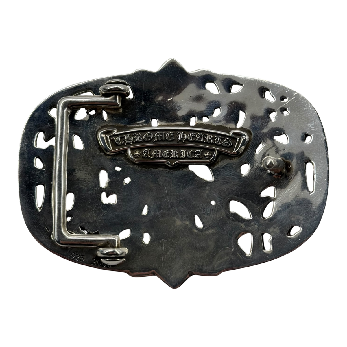 Chrome Hearts Silver Cemetery Belt Buckle
