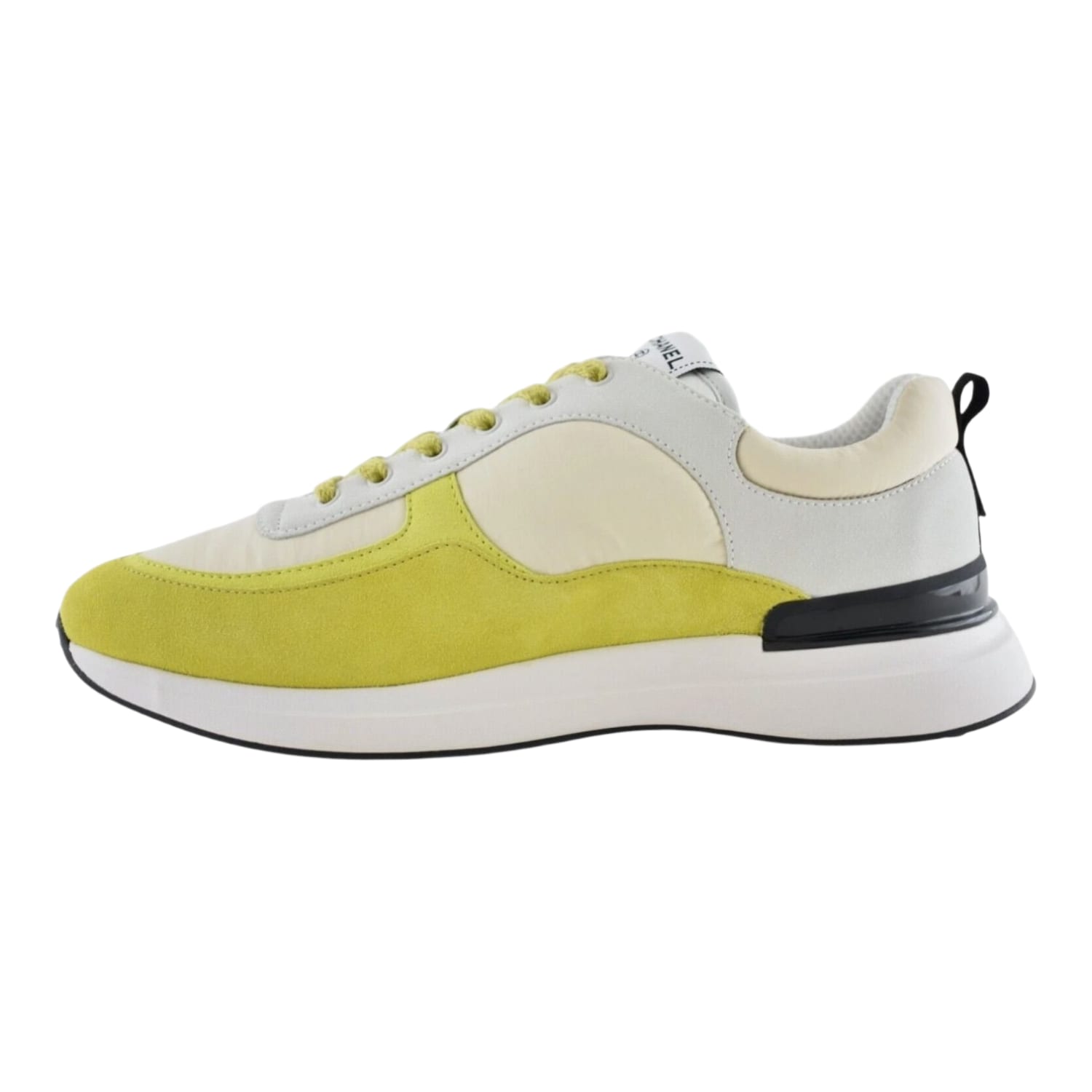 Chanel CC Logo Trainer Ivory Grey Yellow