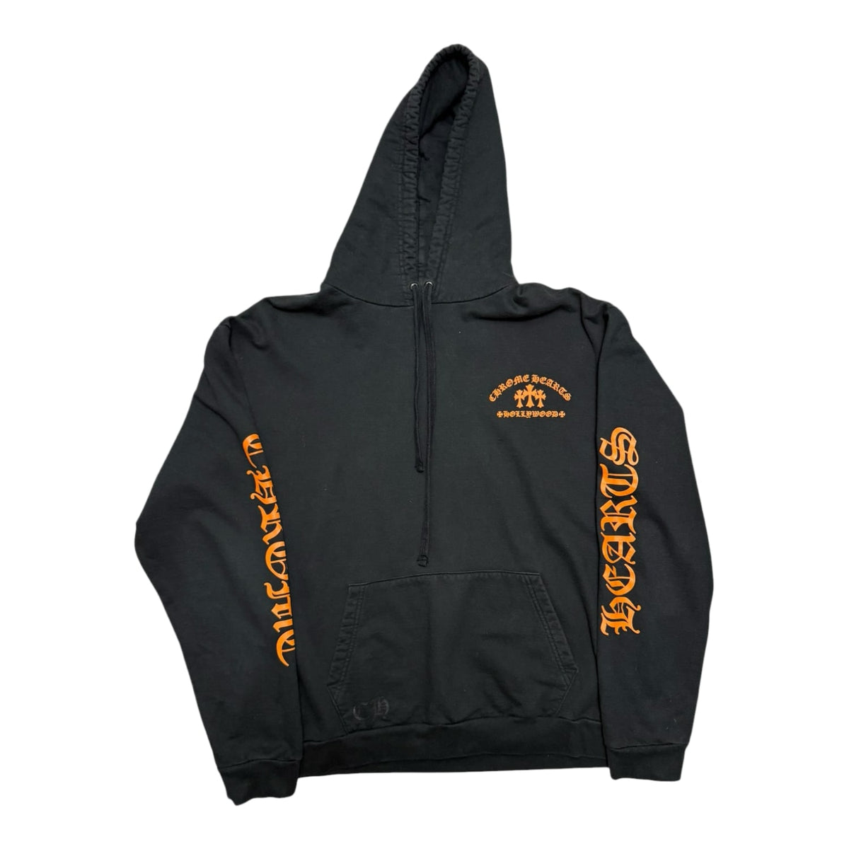 Chrome Hearts Triple Cross Hoodie Black/Orange