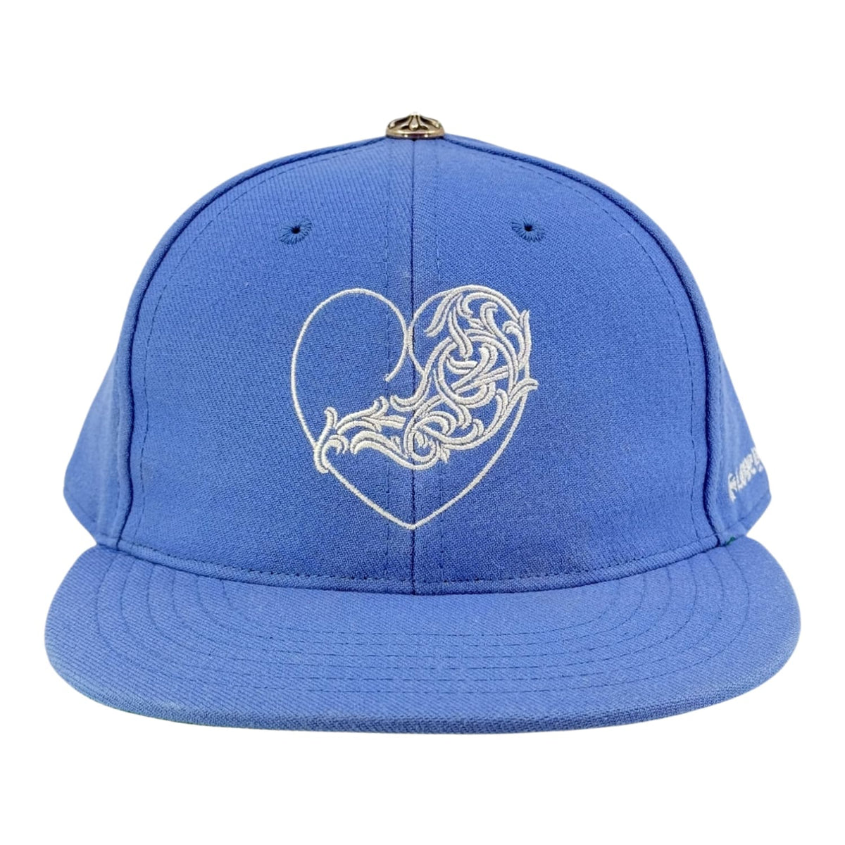 Chrome Hearts Vine Hearts Embroidered Blue Fitted Cap
