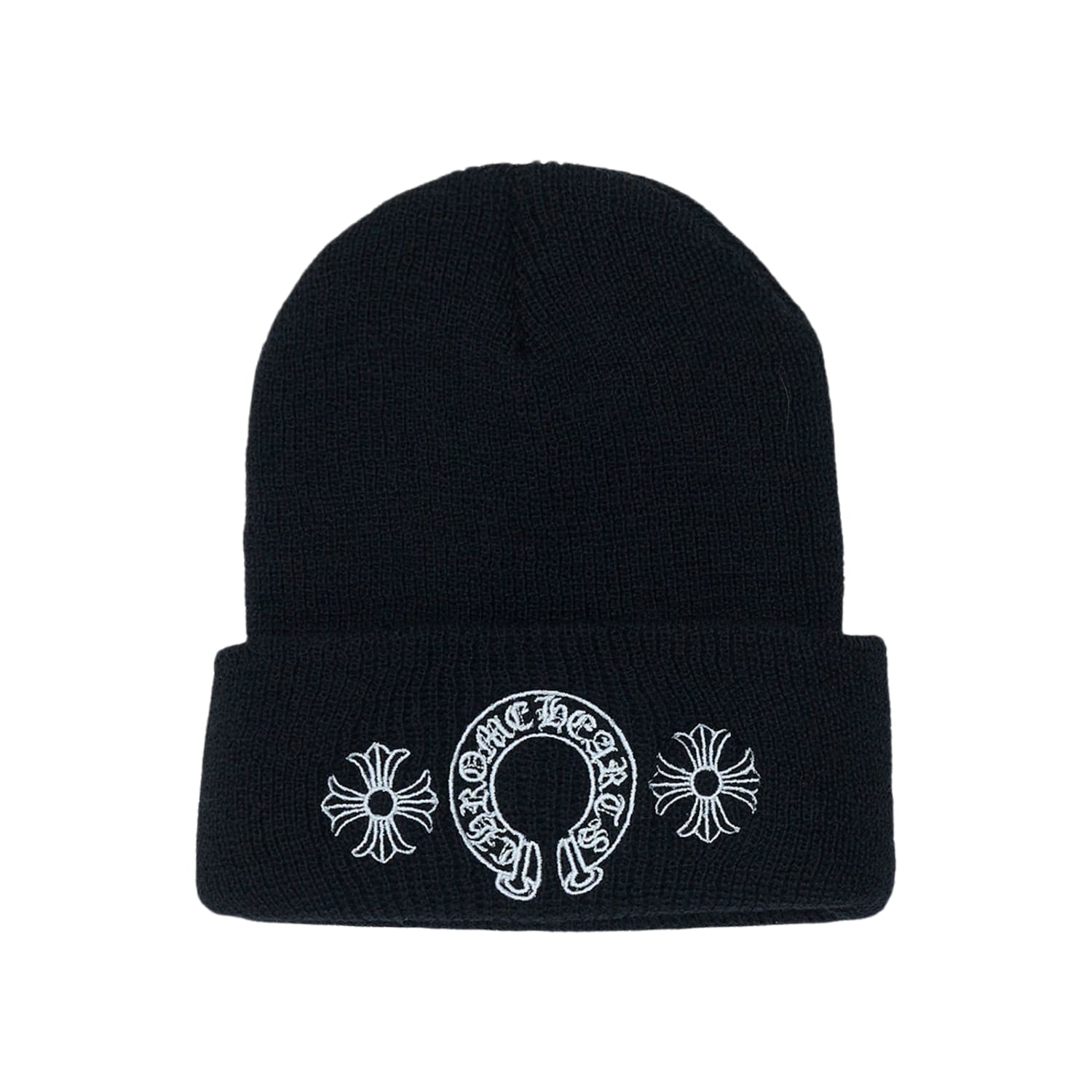 Chrome Hearts Horse Shoe Wool Beanie Black