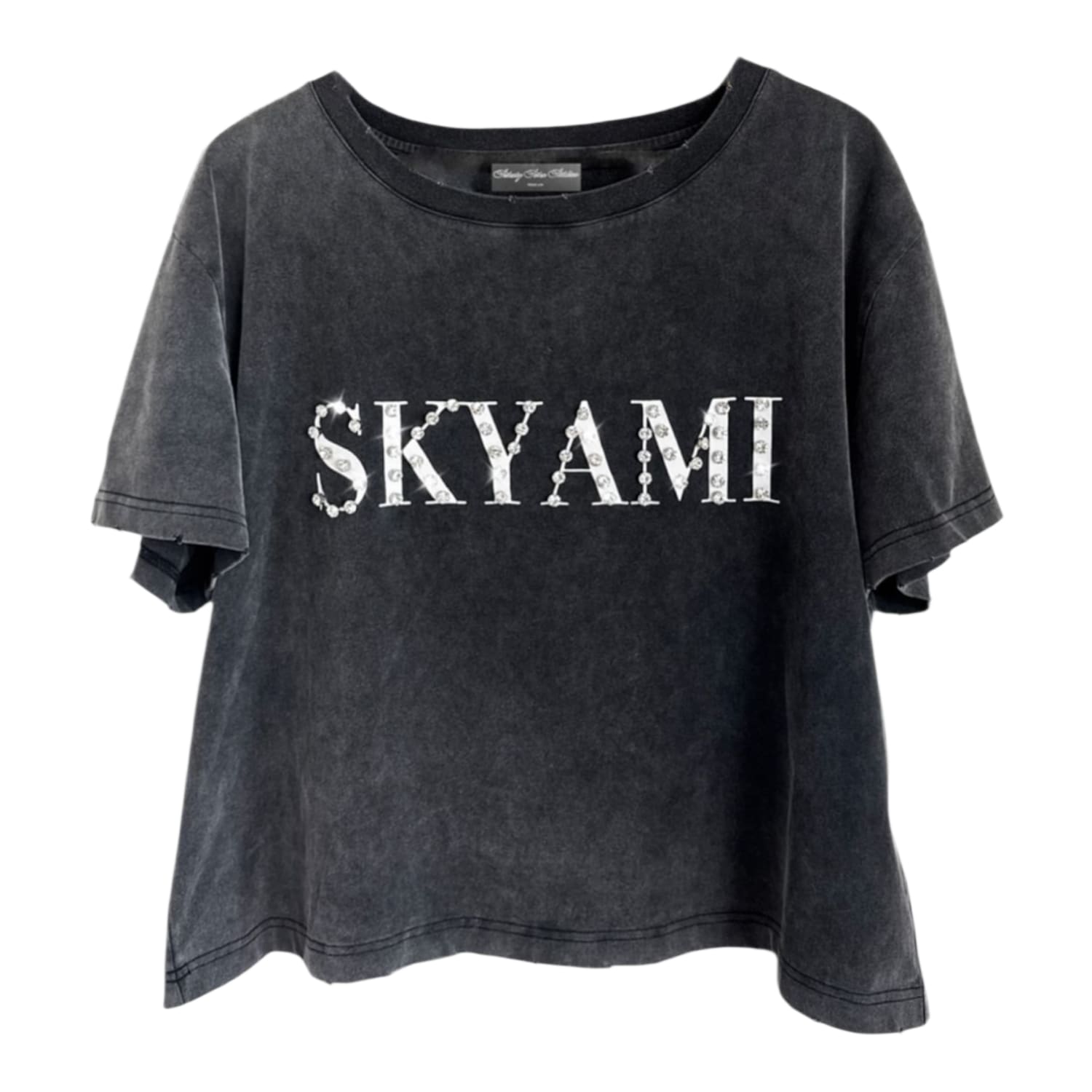 77 Studios Skyami Model Rhinestones T-Shirt