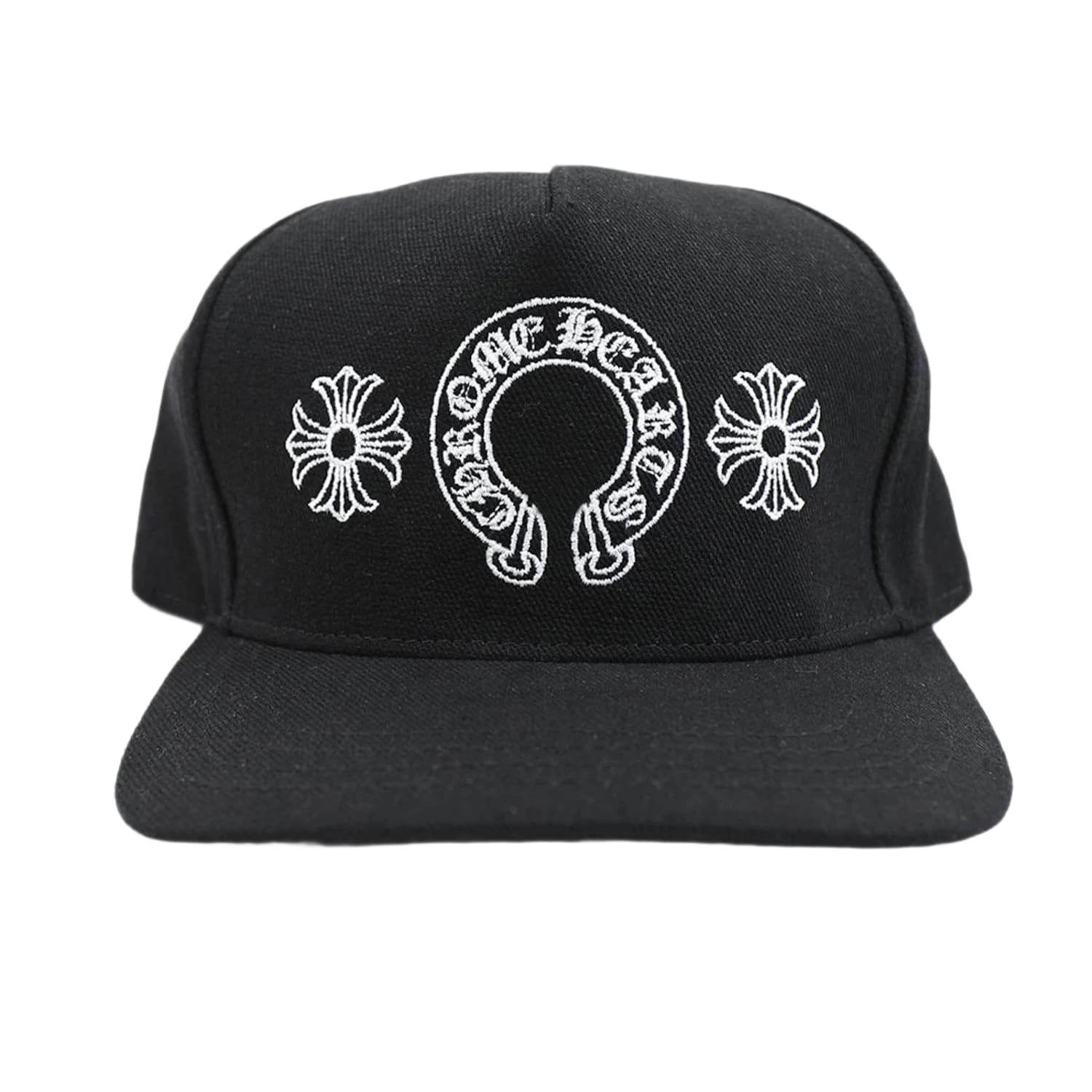 Chrome Hearts Horseshoe Denim Baseball Hat Black