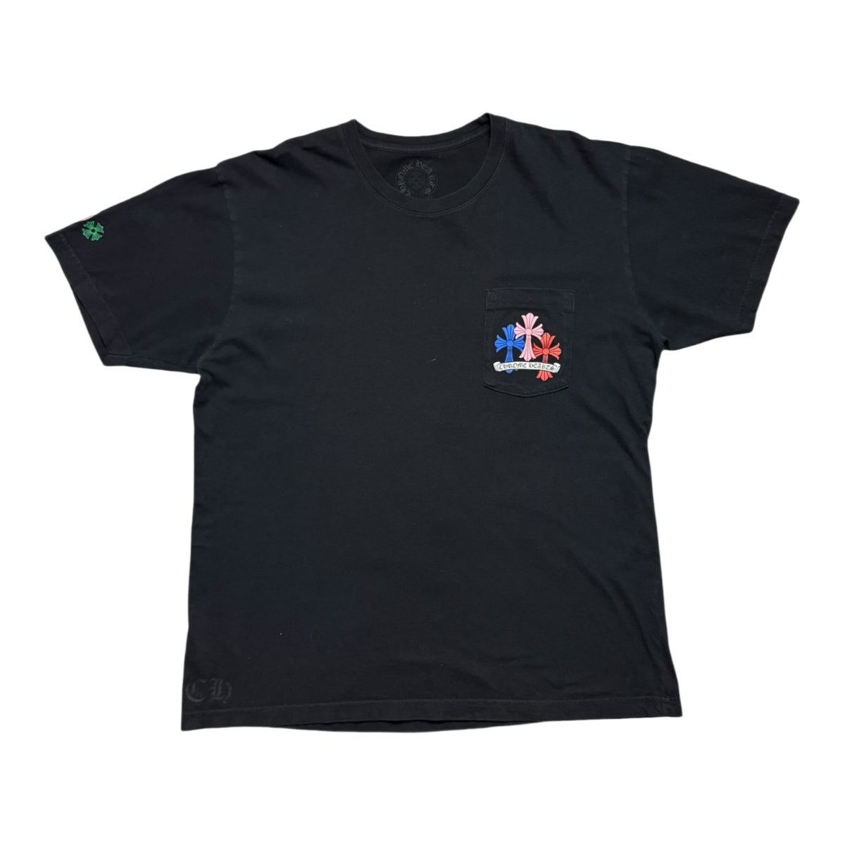 Chrome Hearts Multi Color Cross Cemetery T-shirt Black