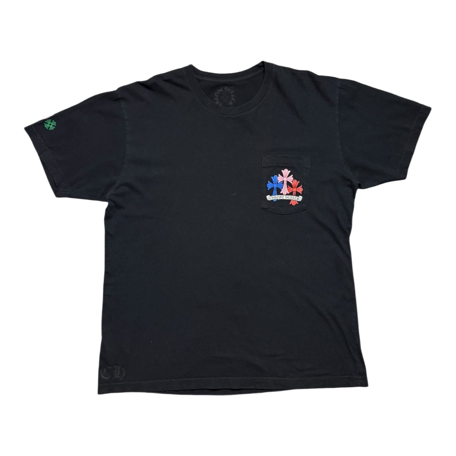 Chrome Hearts Multi Color Cross Cemetery T-shirt Black