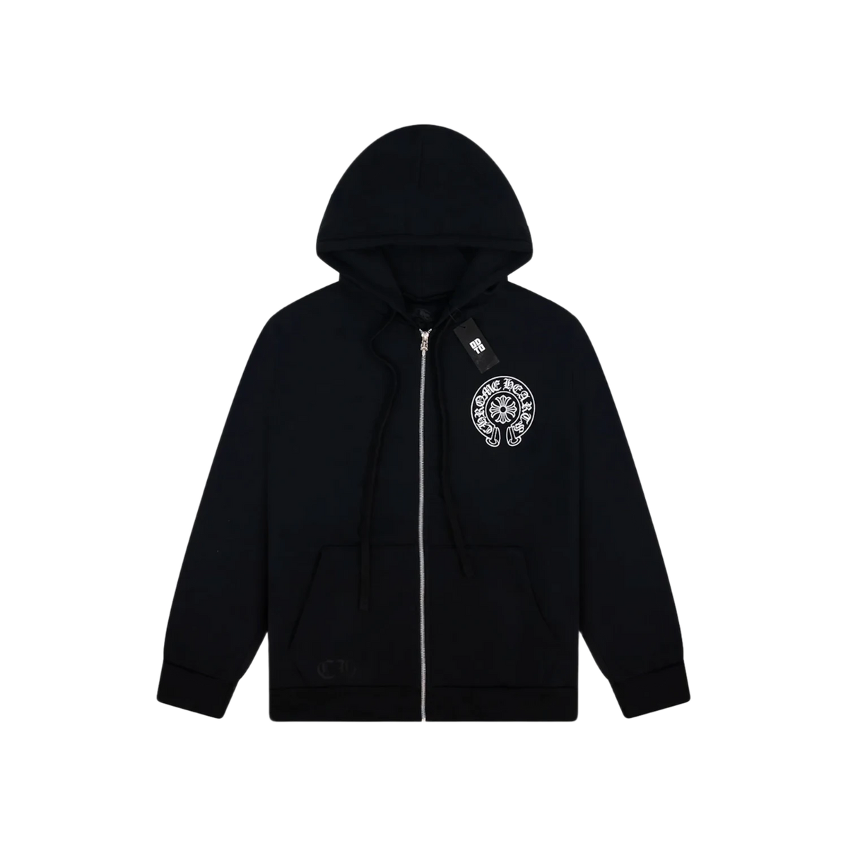 Chrome Hearts Miami Exclusive Zip Up Hoodie Black