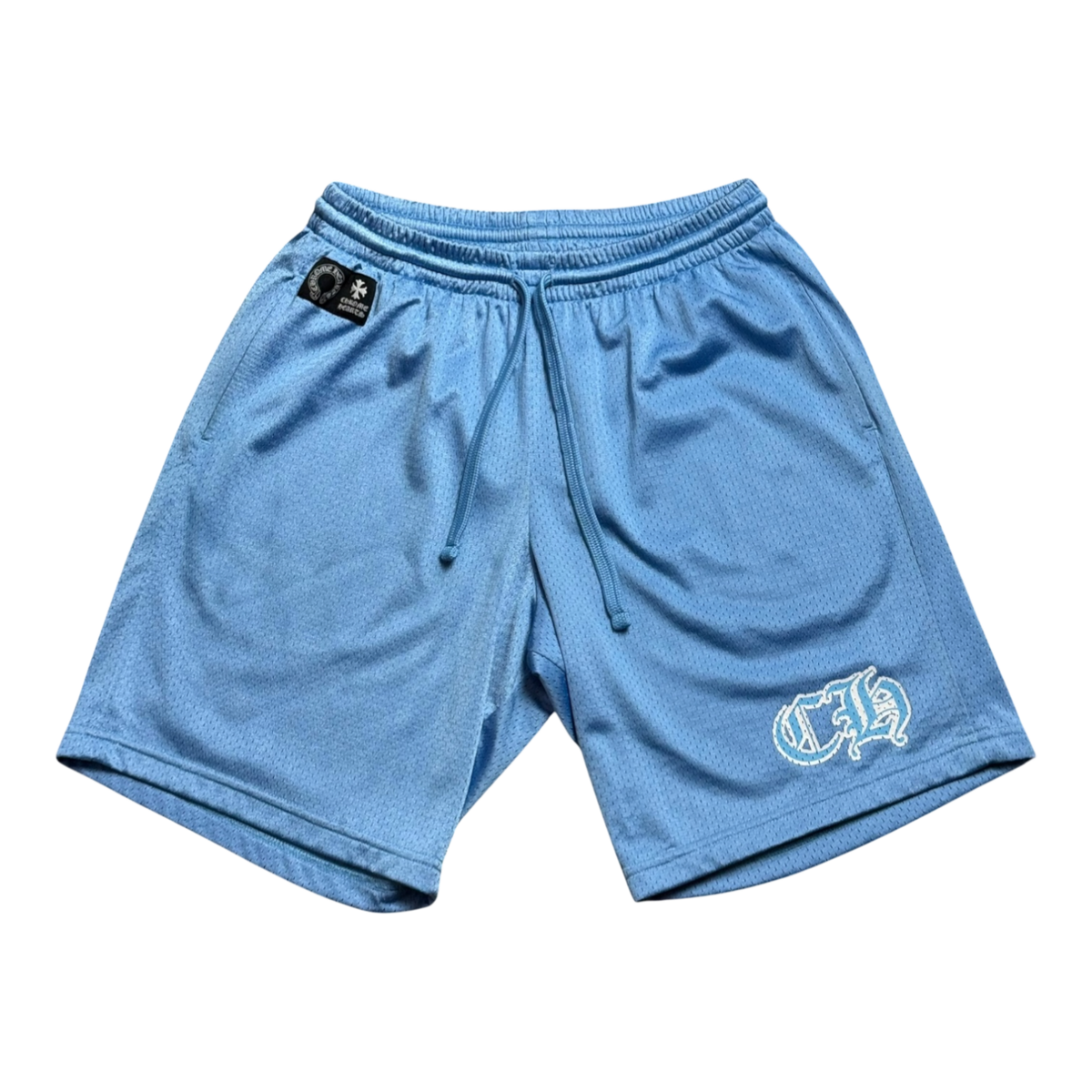 Chrome Hearts Sports Mesh Varsity Shorts Blue