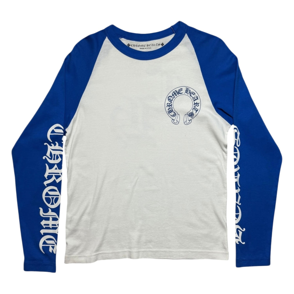 Chrome Hearts CH Baseball Shirt White/Blue