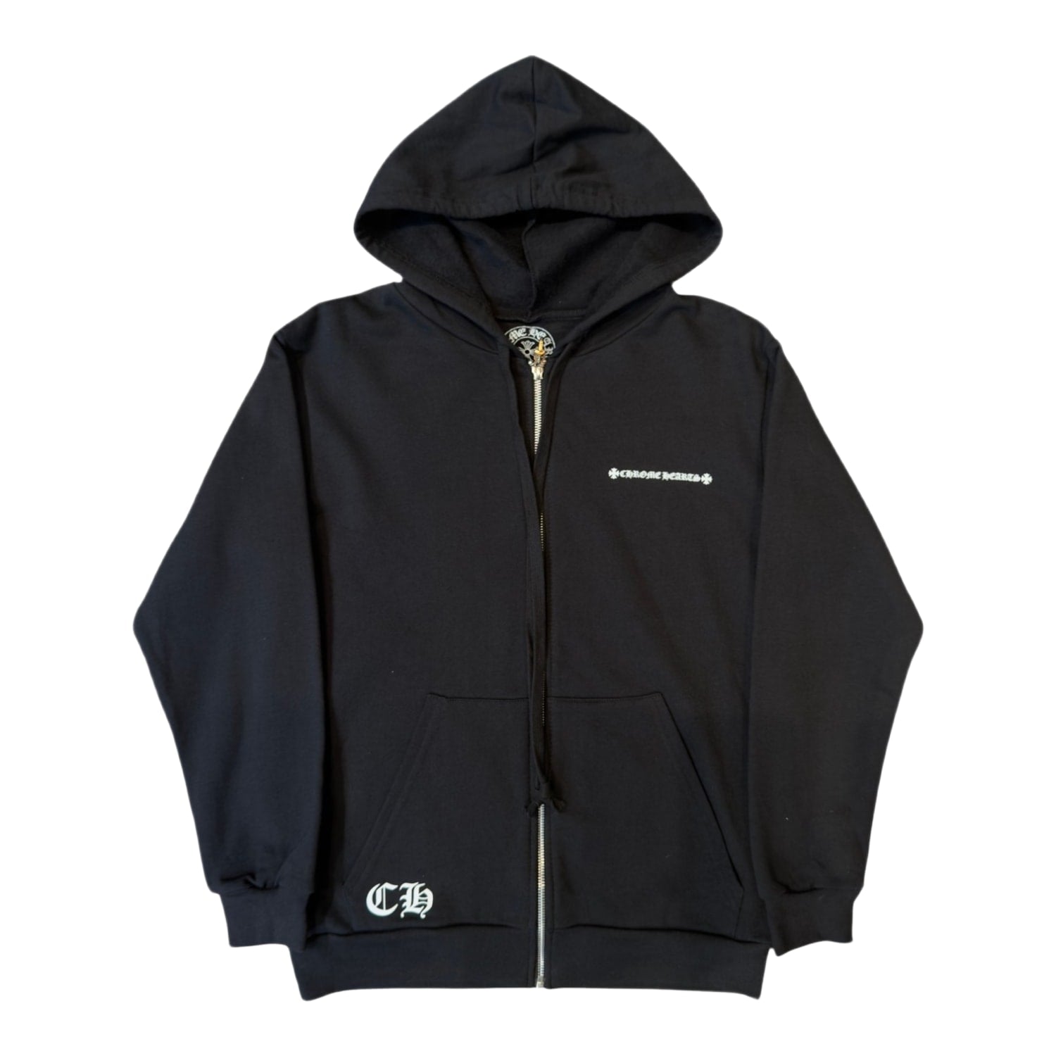 Chrome Hearts Made In Hollywood Plus Logo Zip Up Hoodie