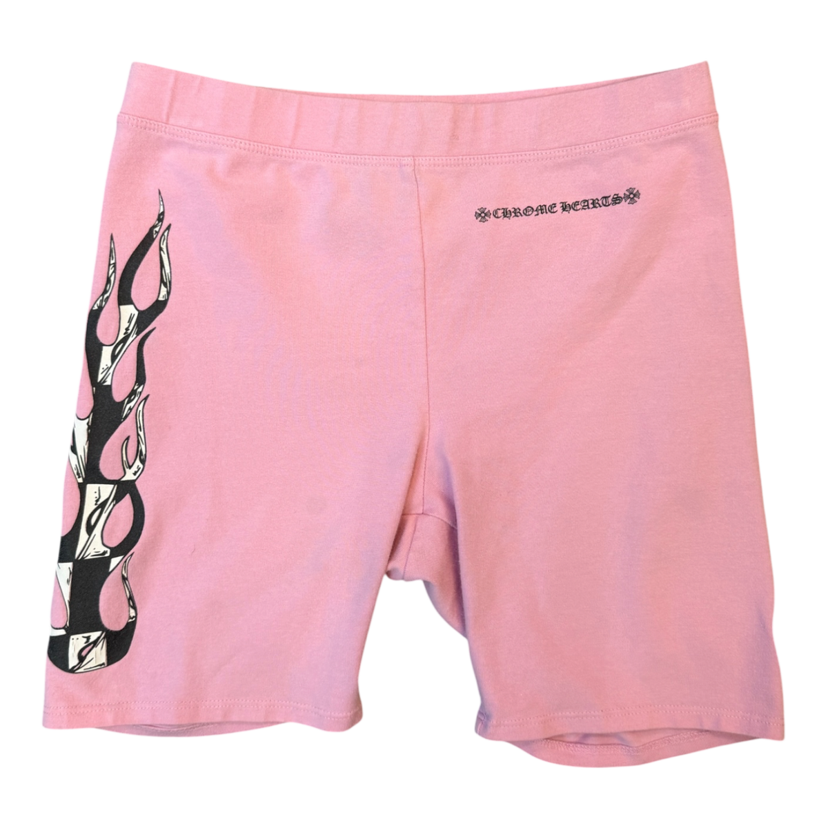 Chrome Hearts Women's Matty Boy Pink Flames Biker Shorts