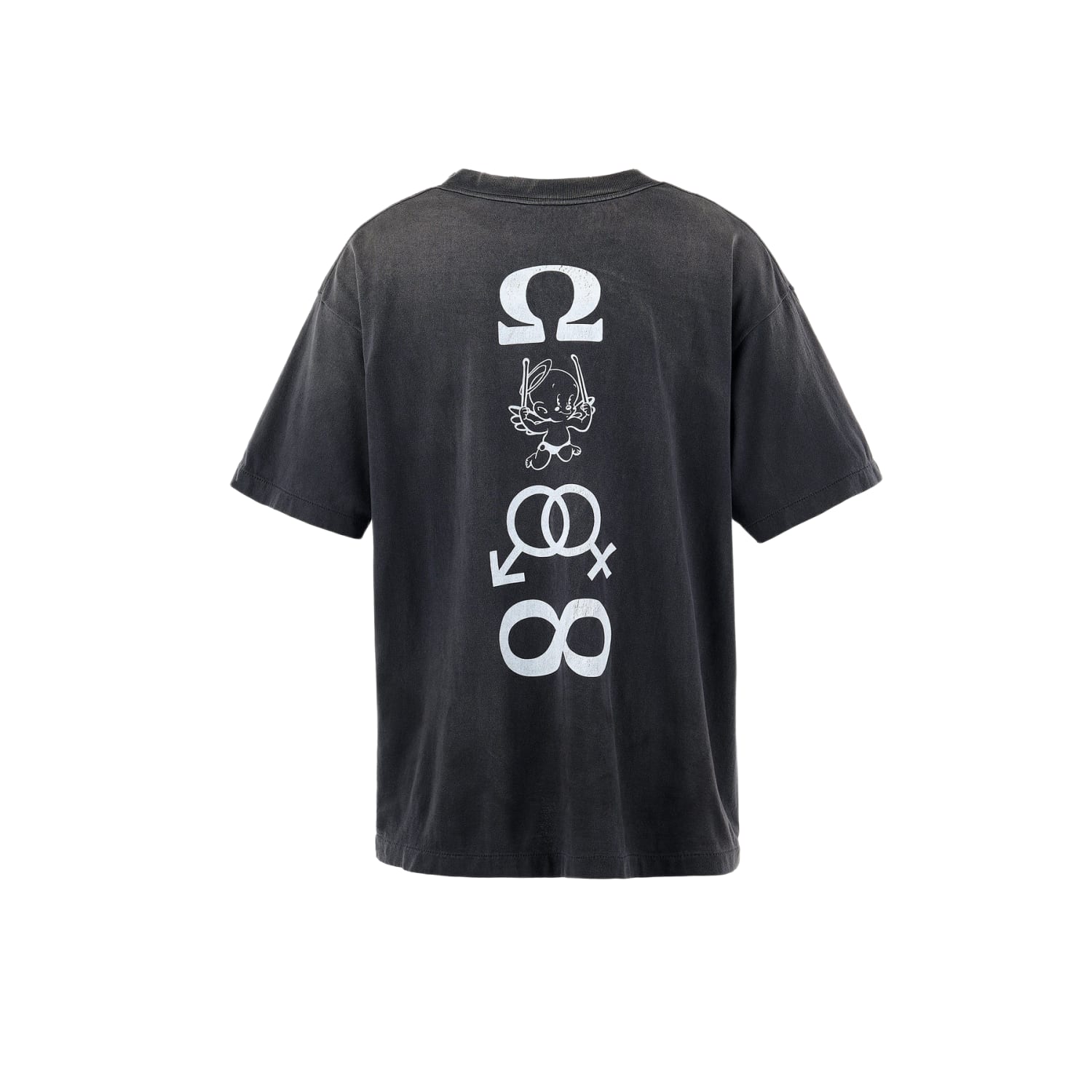 Saint Michael Candle T-Shirt Black