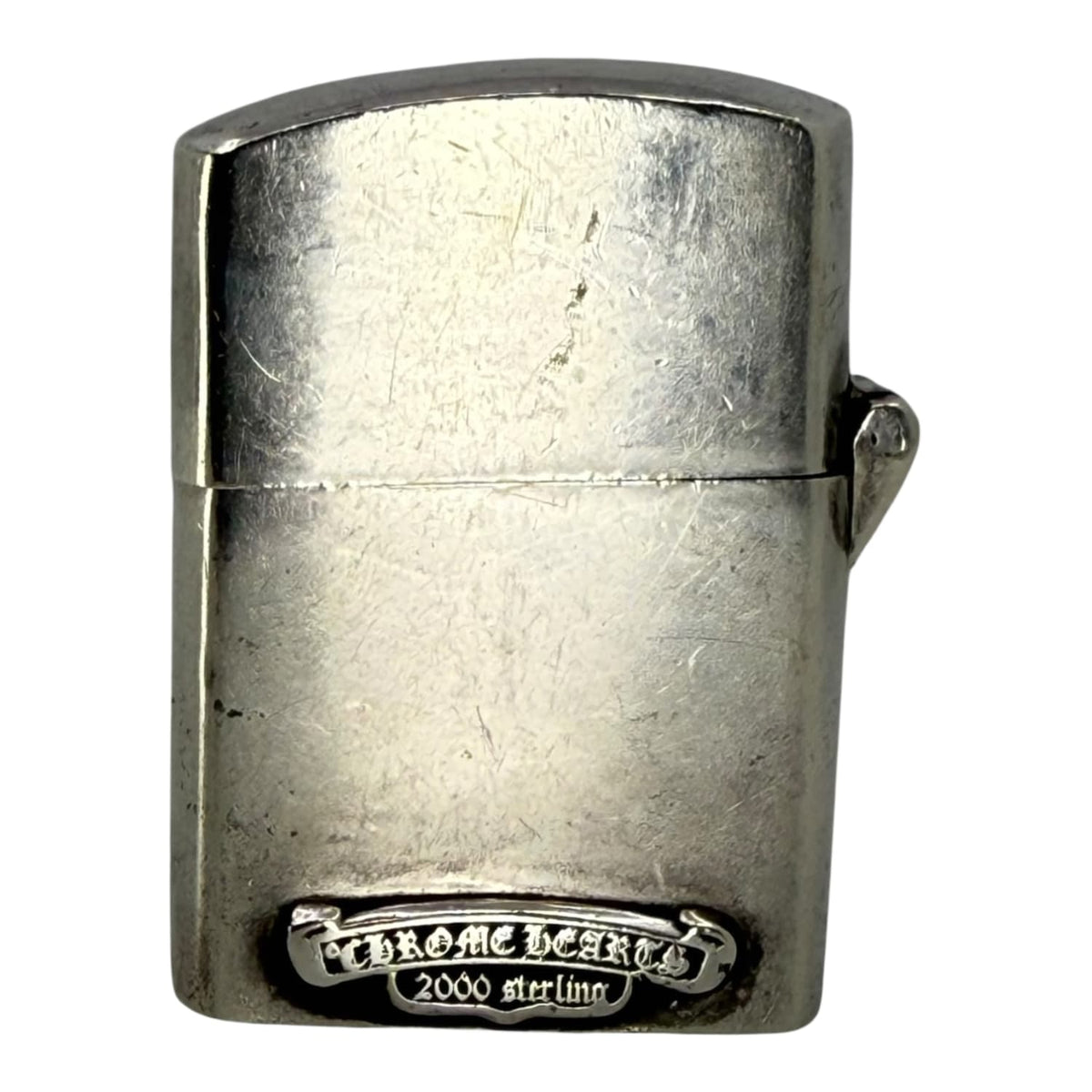 Chrome Hearts Silver Cross Zippo Lighter