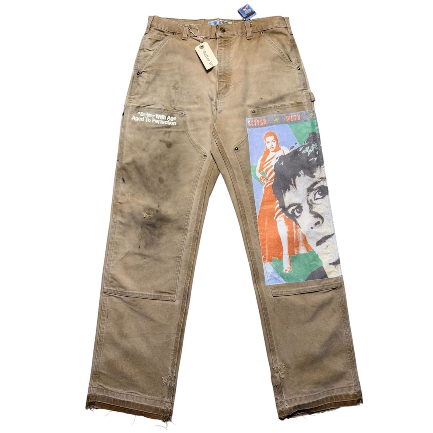 Better With Age Knucklehead Double Knee Carhartt Pants Khaki